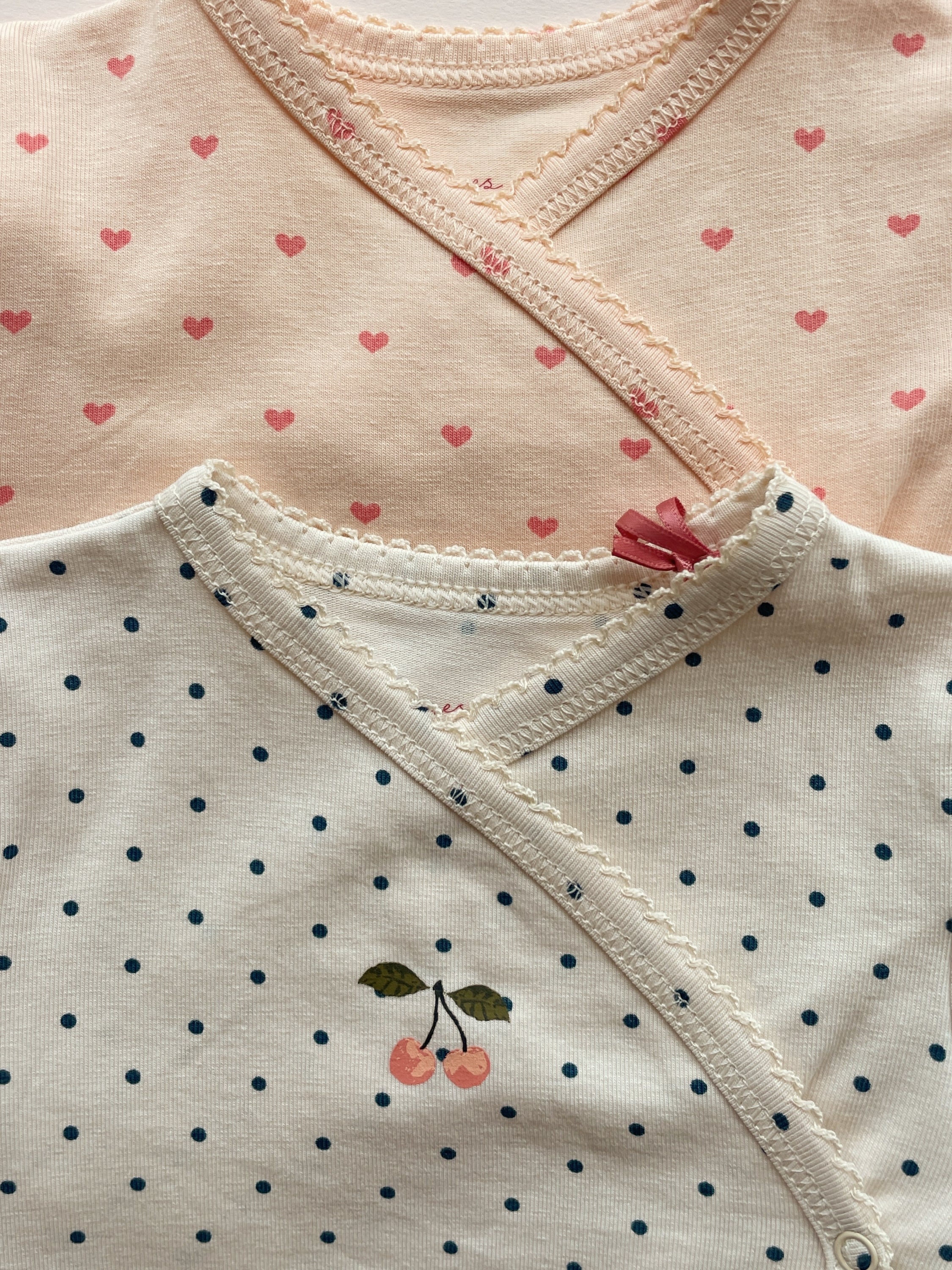 Basic Langarm Babybody Blue Dot Bild 5