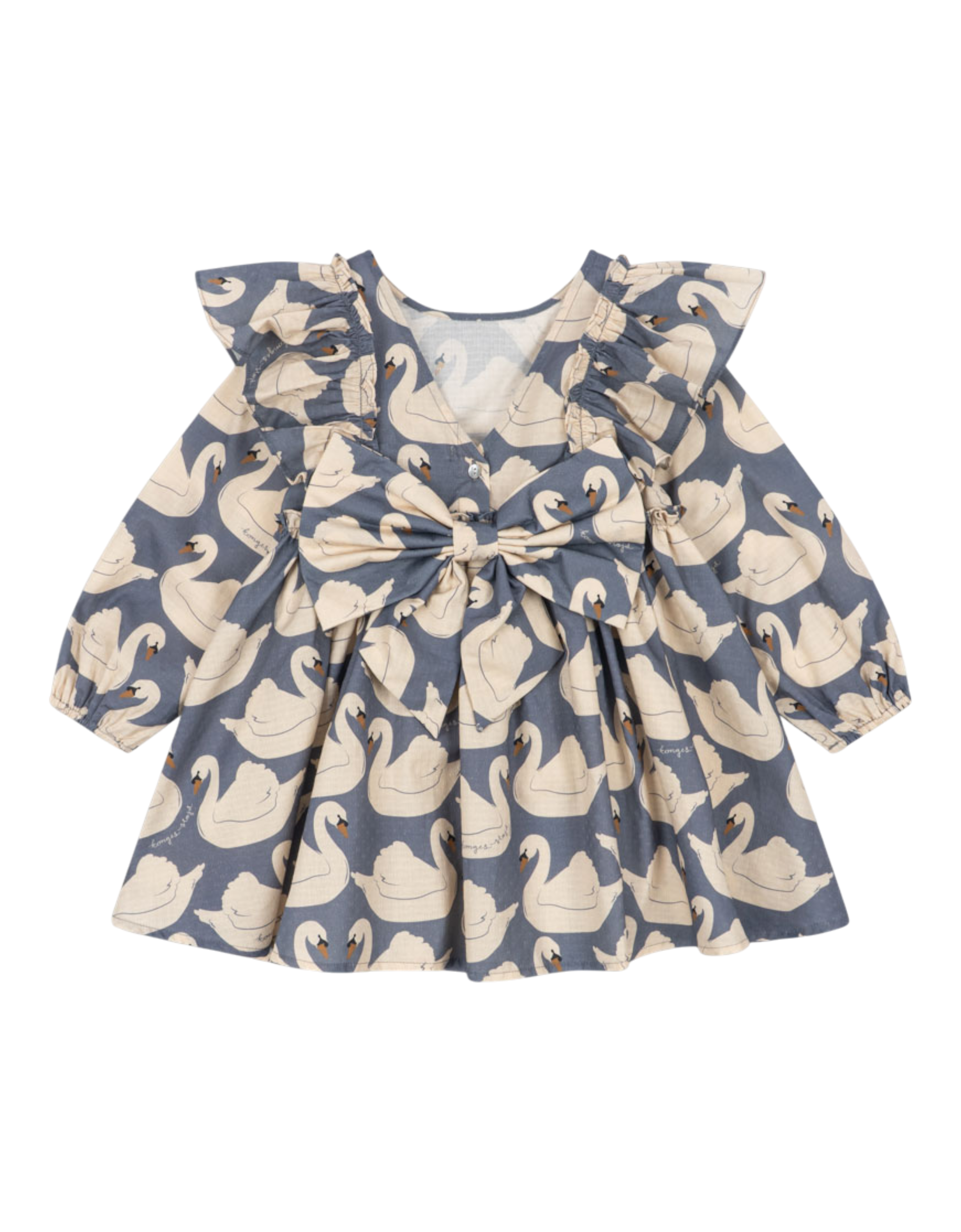 Evia Schleifen-Kleid Swan Bild 2