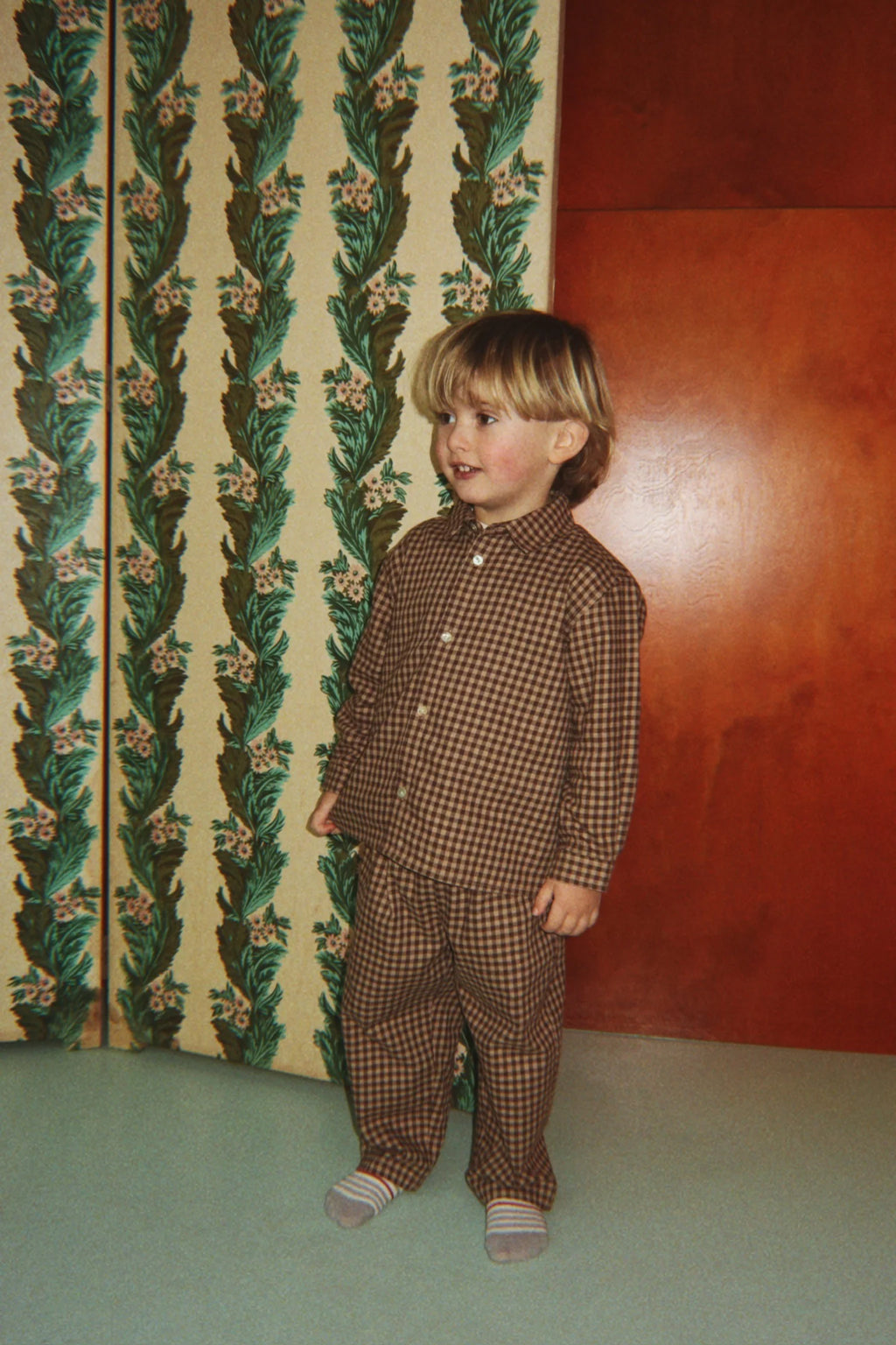 Foret Langarmshirt Chocolate Check Bild 6