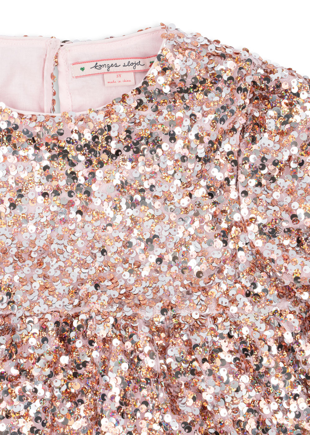Lila Pailletten-Kleid Grey Rosa Bild 4