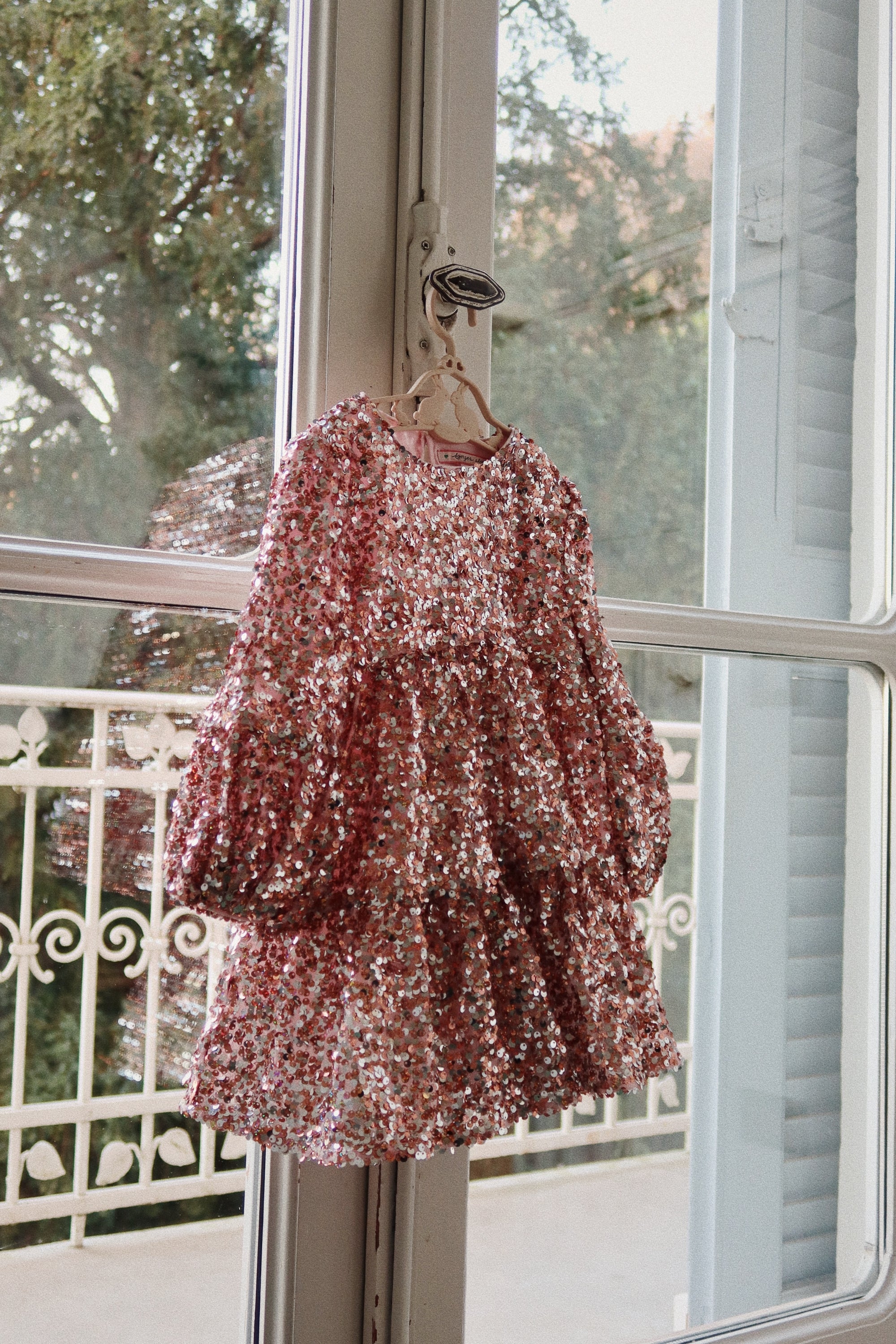 Lila Pailletten-Kleid Grey Rosa Bild 6