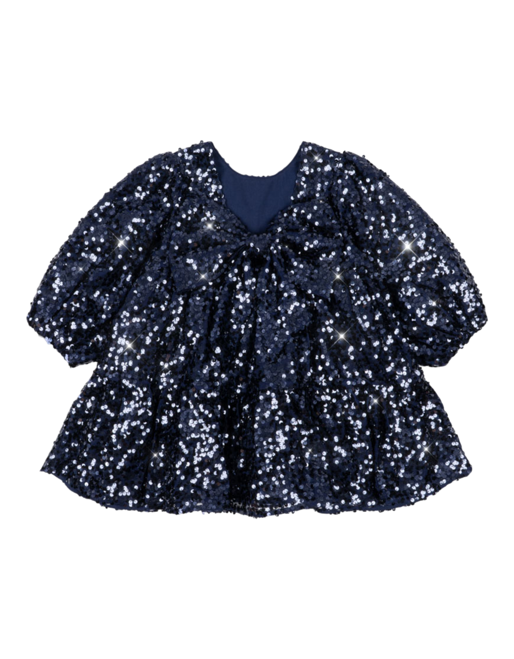 Lila Pailletten-Schleifen-Kleid Total Eclipse Bild 2