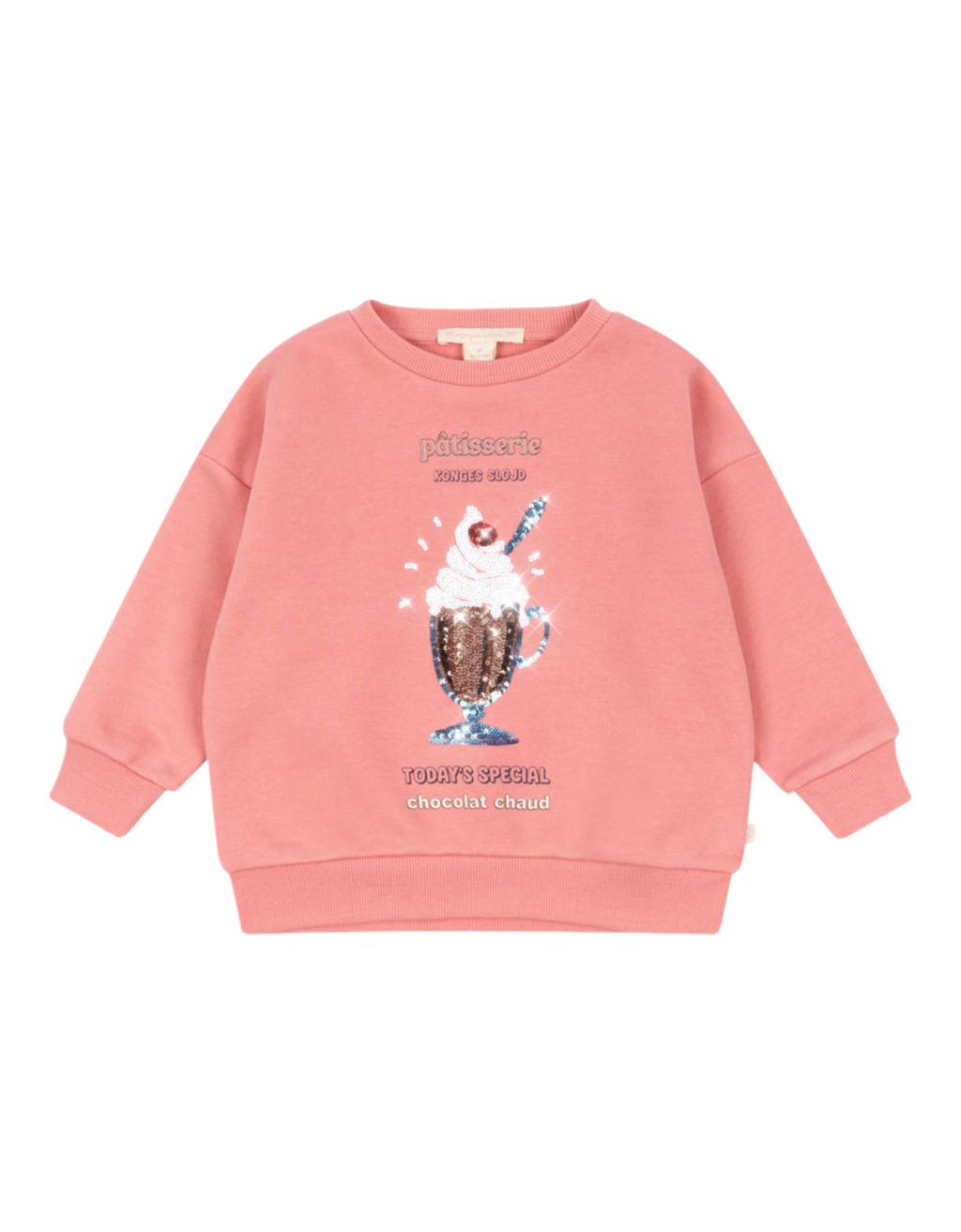 Lou Pailletten-Sweatshirt Peach Blossom Bild 1