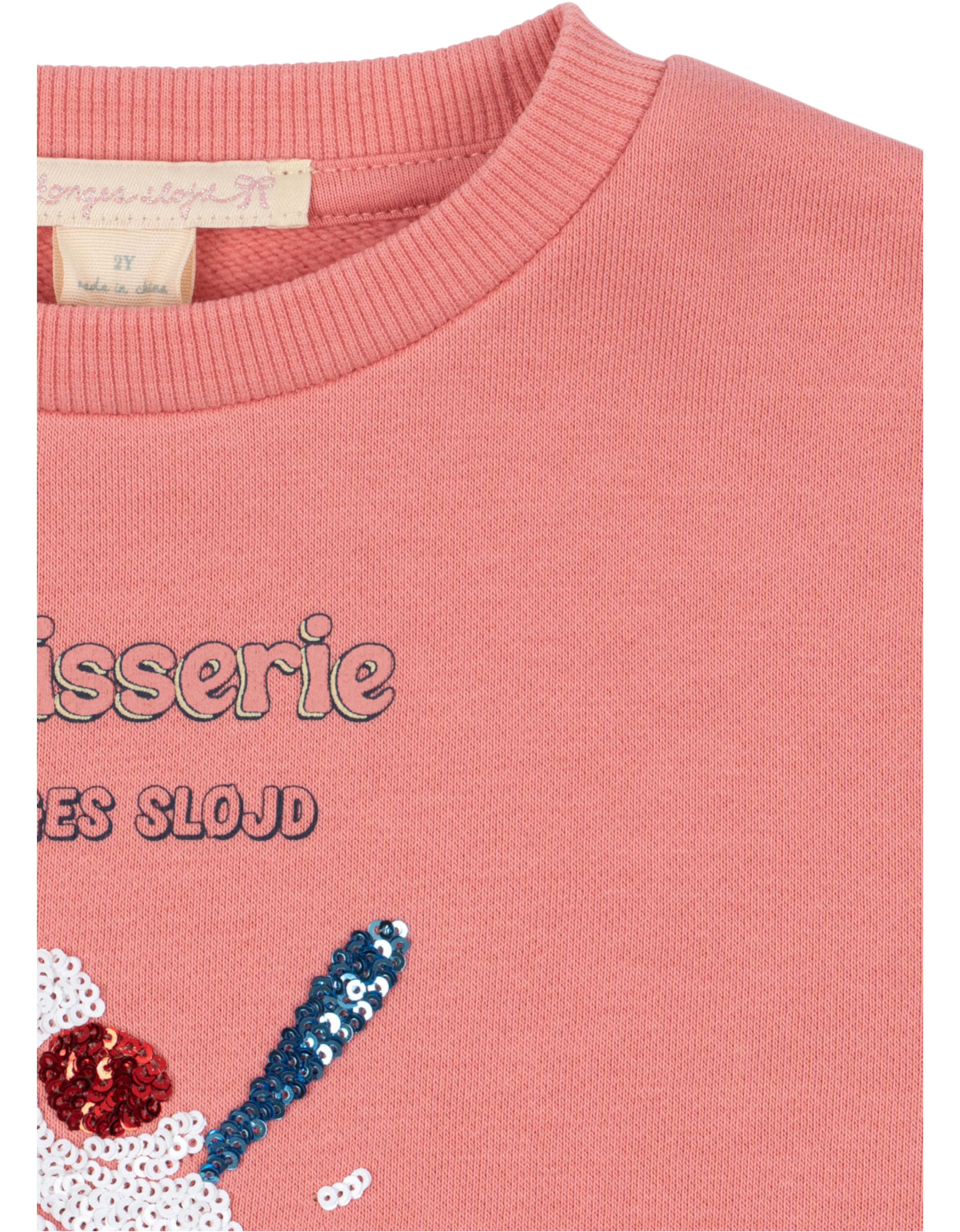 Lou Pailletten-Sweatshirt Peach Blossom Bild 3