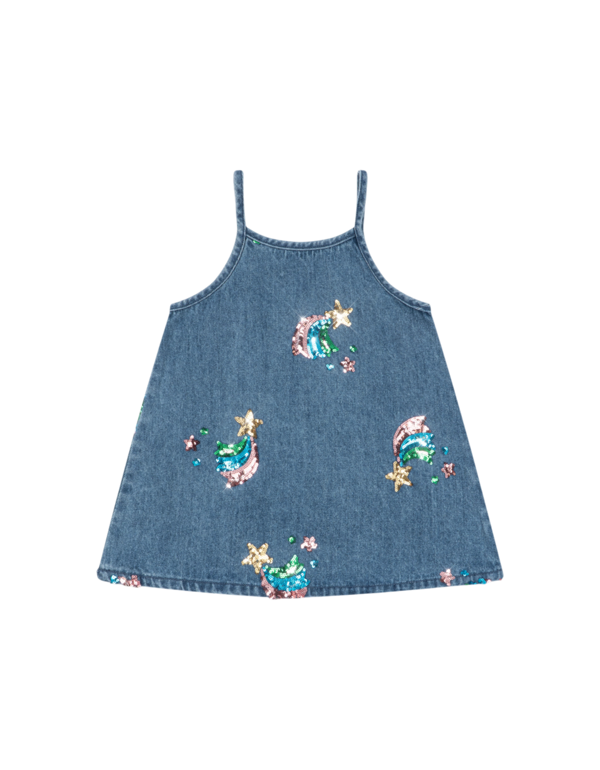 Magot Denim Kleid Rainbow Star Bild 1