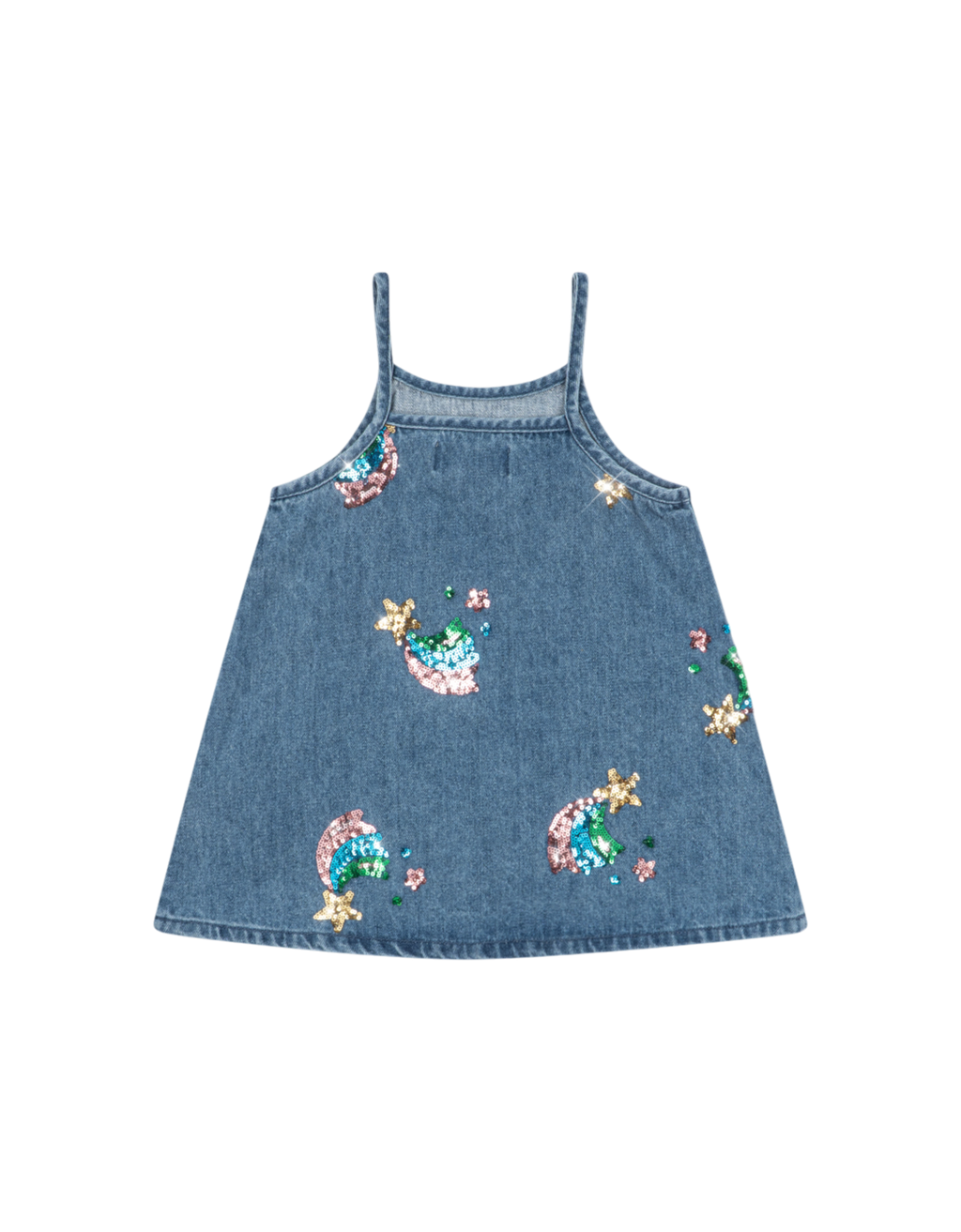 Magot Denim Kleid Rainbow Star Bild 2