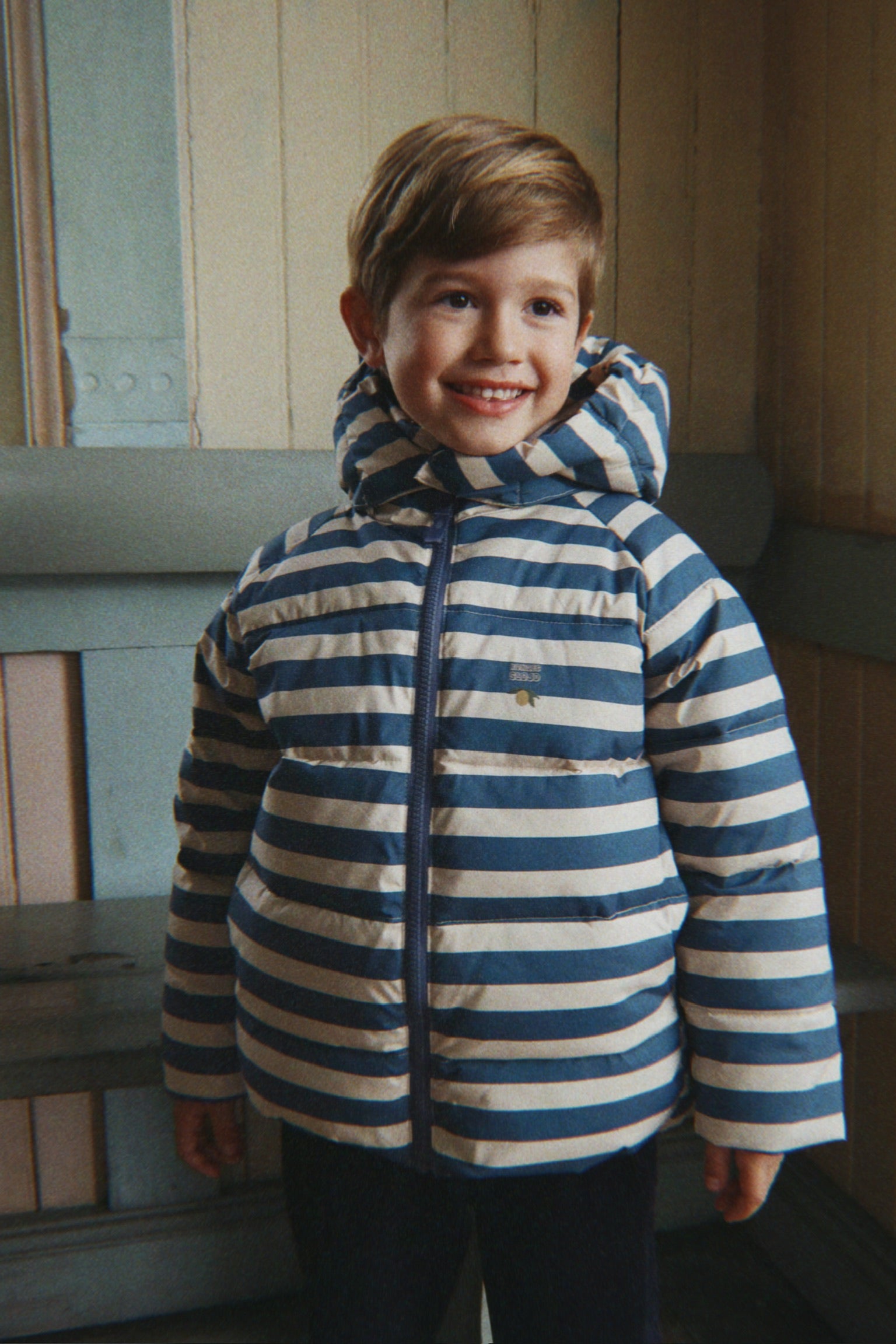 Nuka Jacke Bleu Noir Stripe Bild 9