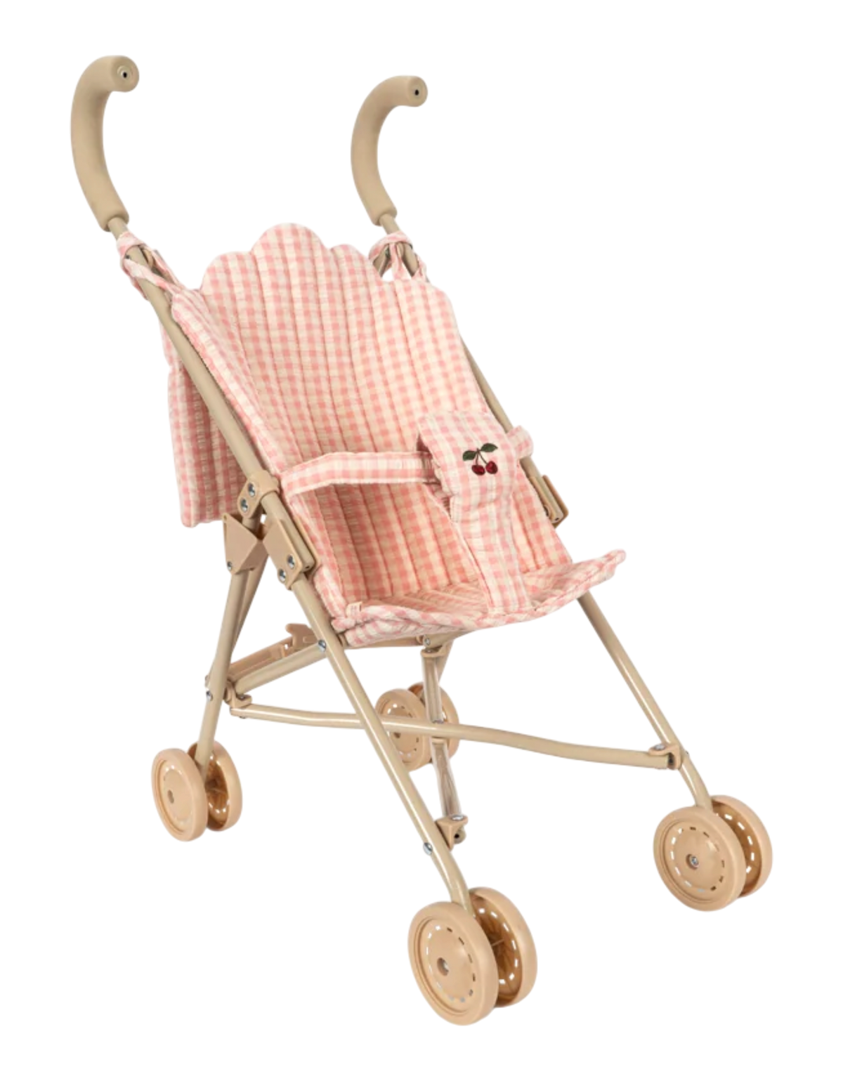 Poppy Puppenkinderwagen-Set Pink Check Bild 5