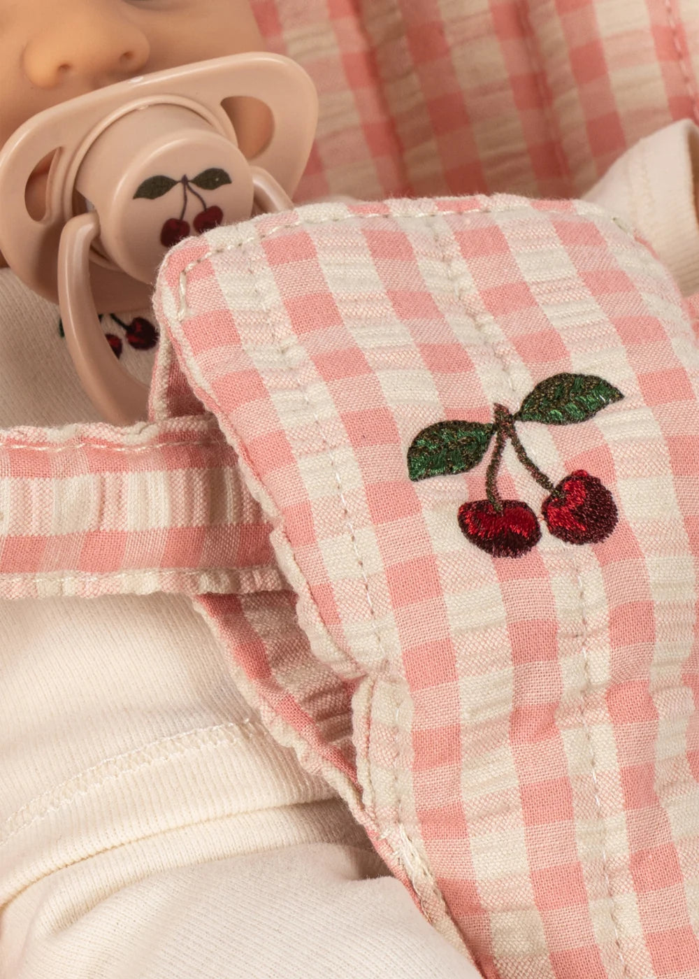 Poppy Puppenkinderwagen-Set Pink Check Bild 7
