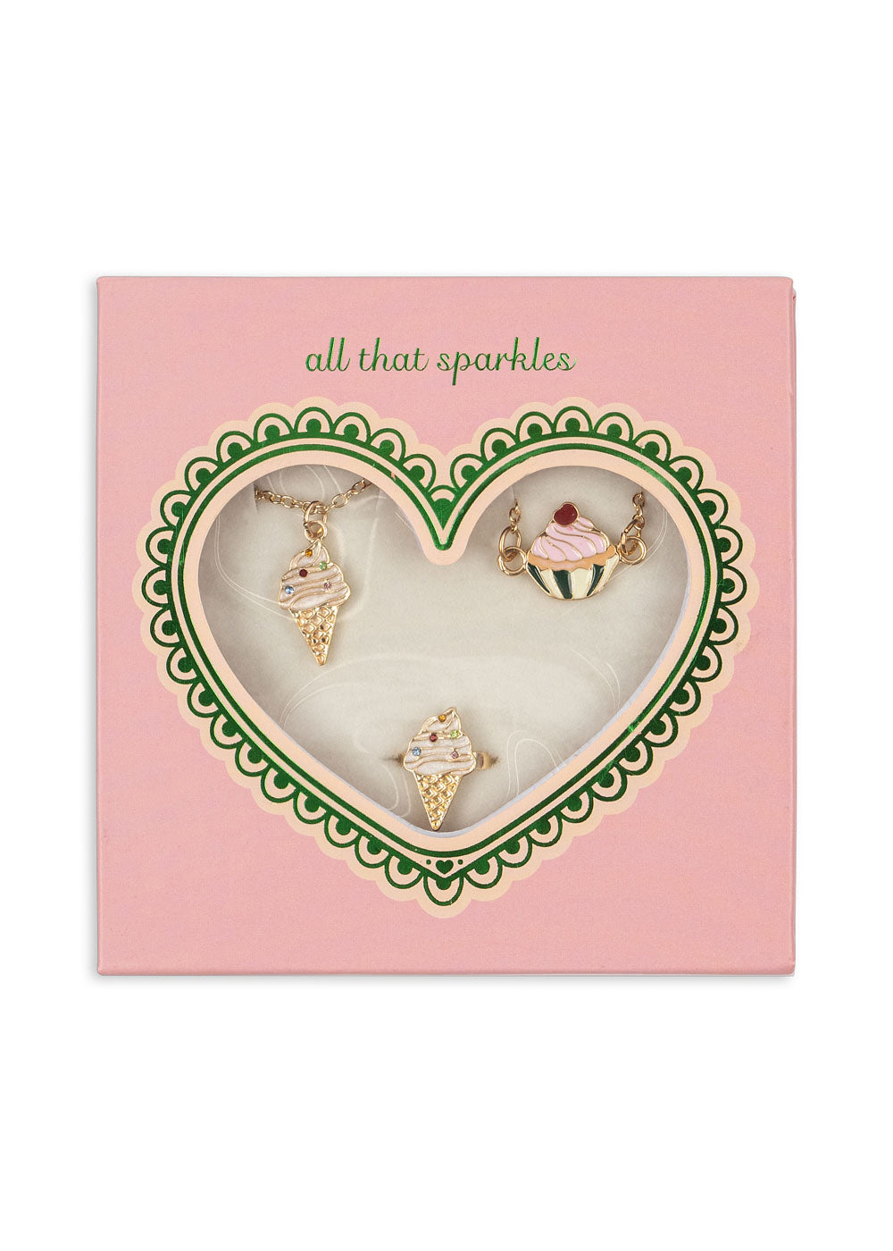 Süßes Schmuckset gold Bild 3