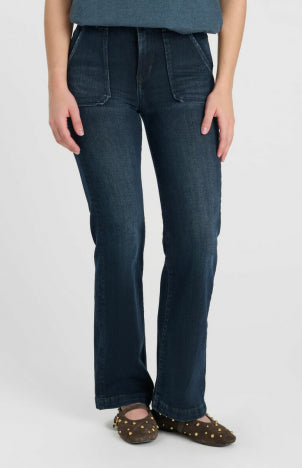 Jeans Flare Blue Black Bild 1