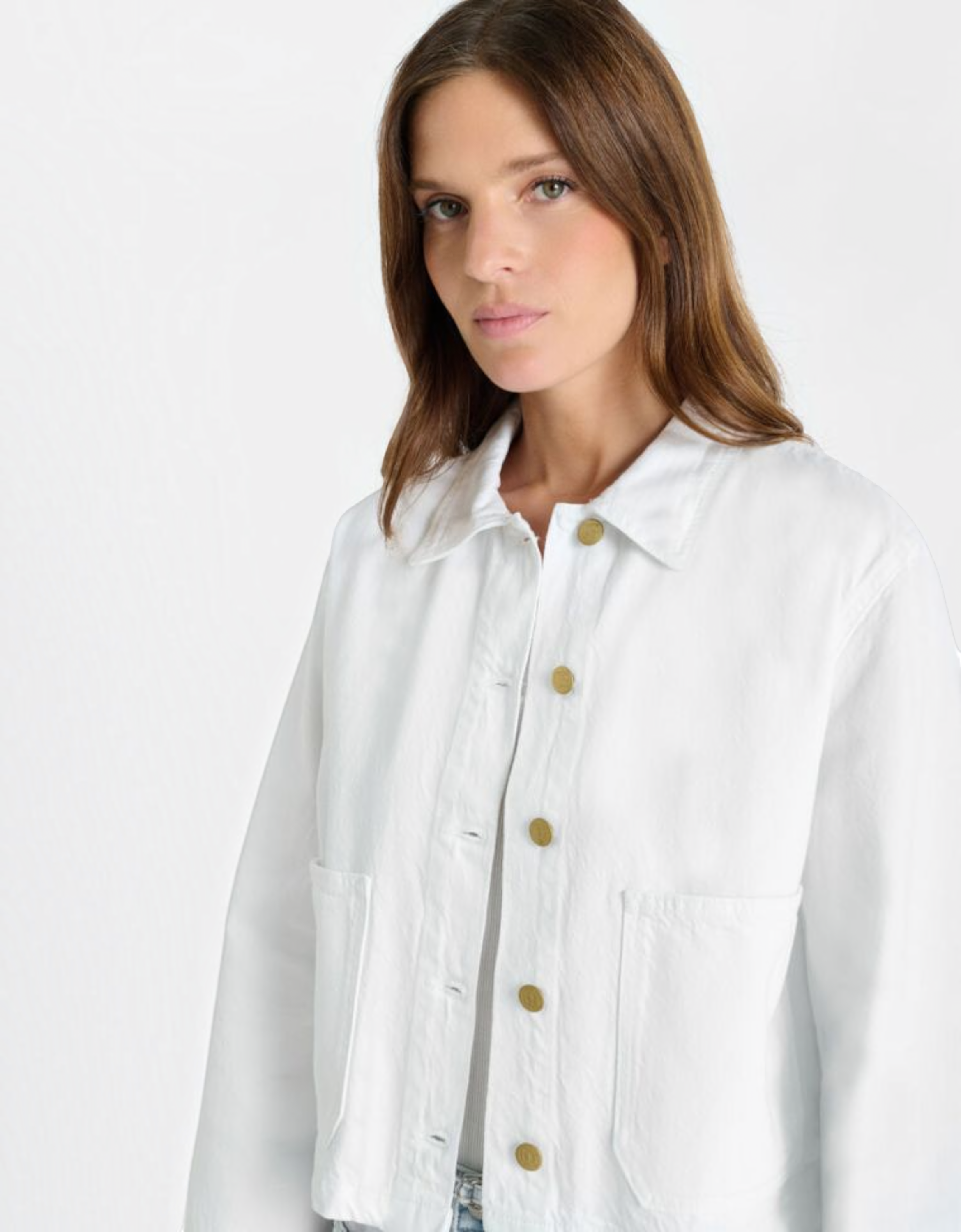 Jeansjacke Aksel WHITE Bild 4