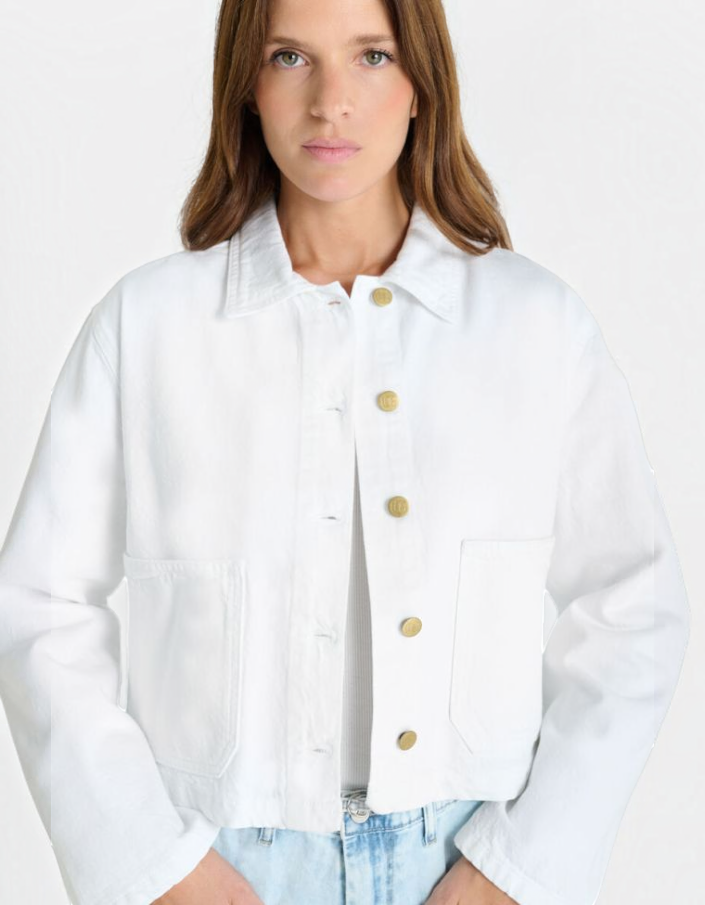Jeansjacke Aksel WHITE Bild 5