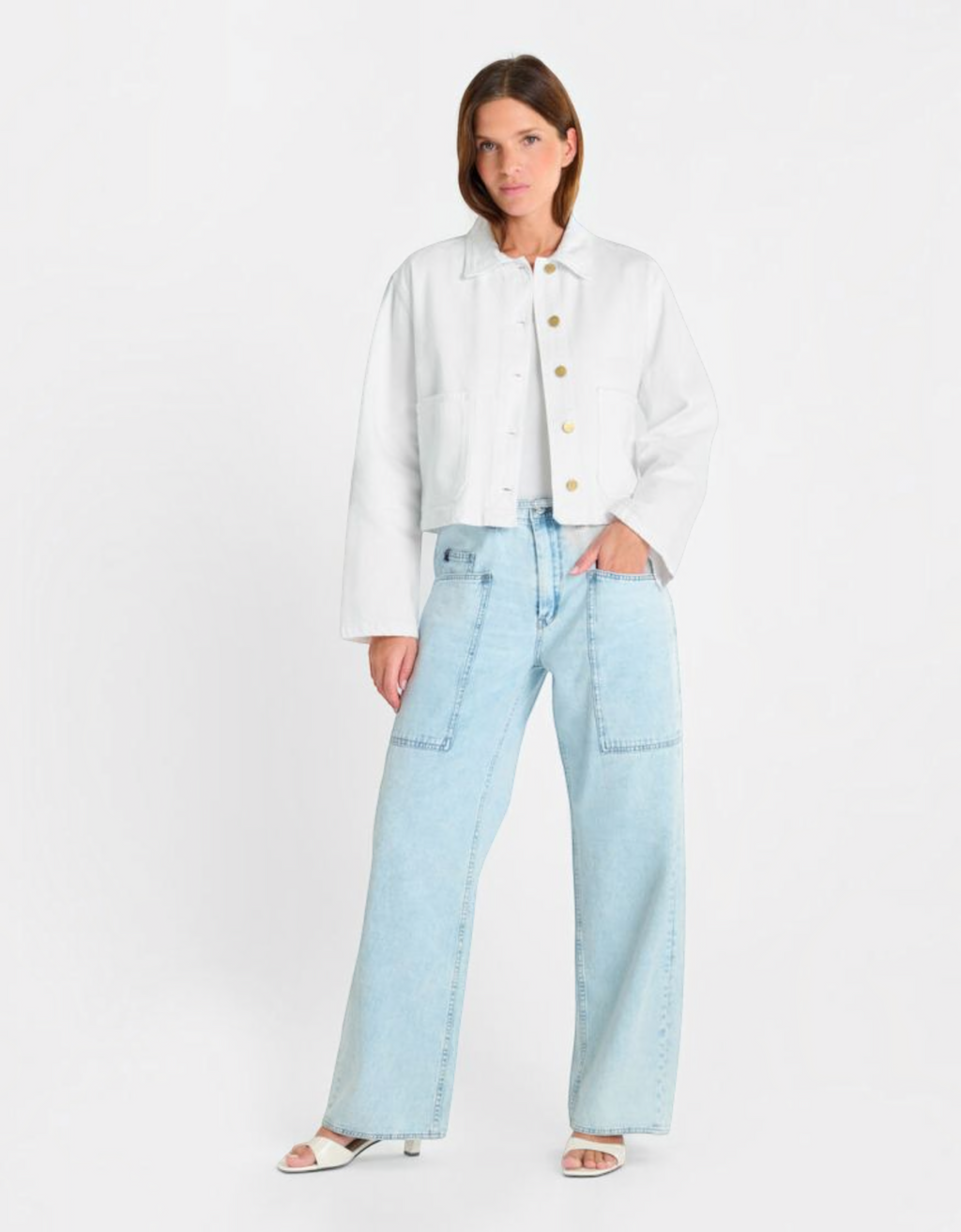 Jeansjacke Aksel WHITE Bild 6