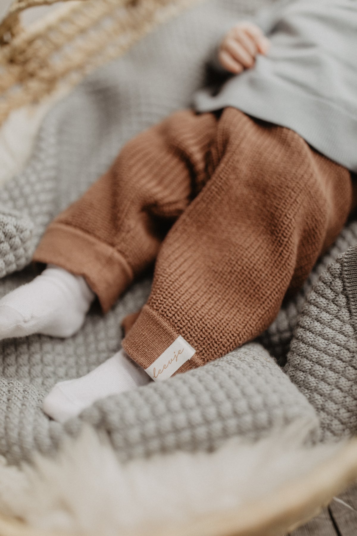 Baby Strickhose pecan Bild 2