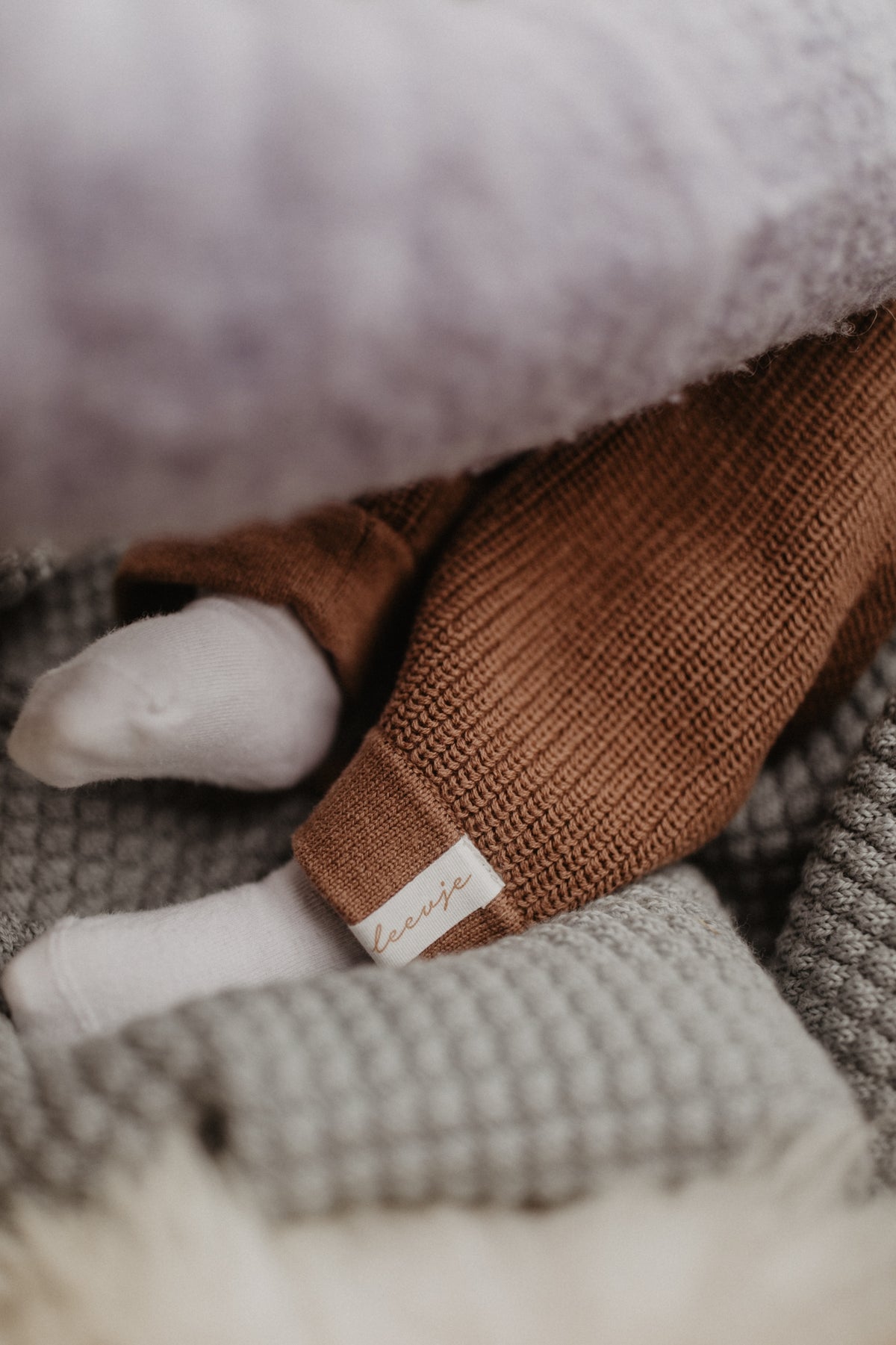 Baby Strickhose pecan Bild 3