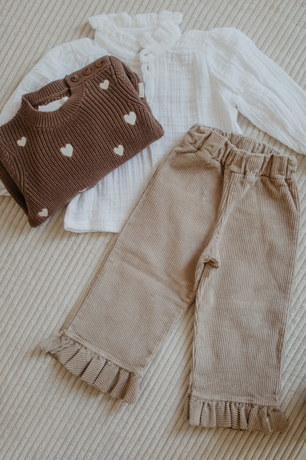 Cordhose Rüschen dusty rose Bild 4