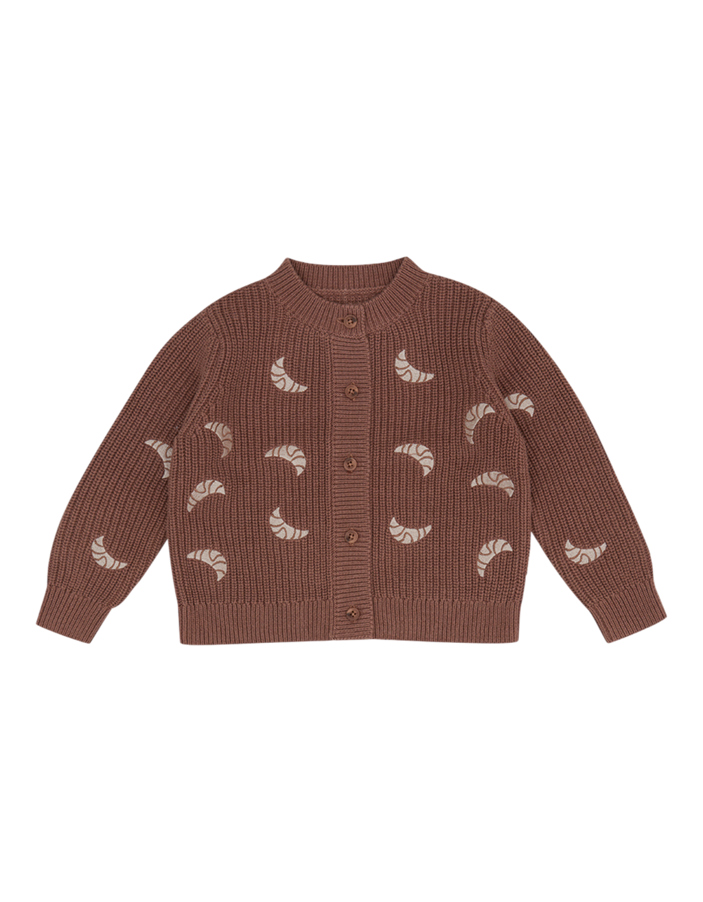 Croissant Chunky Strickjacke pecan Bild 1