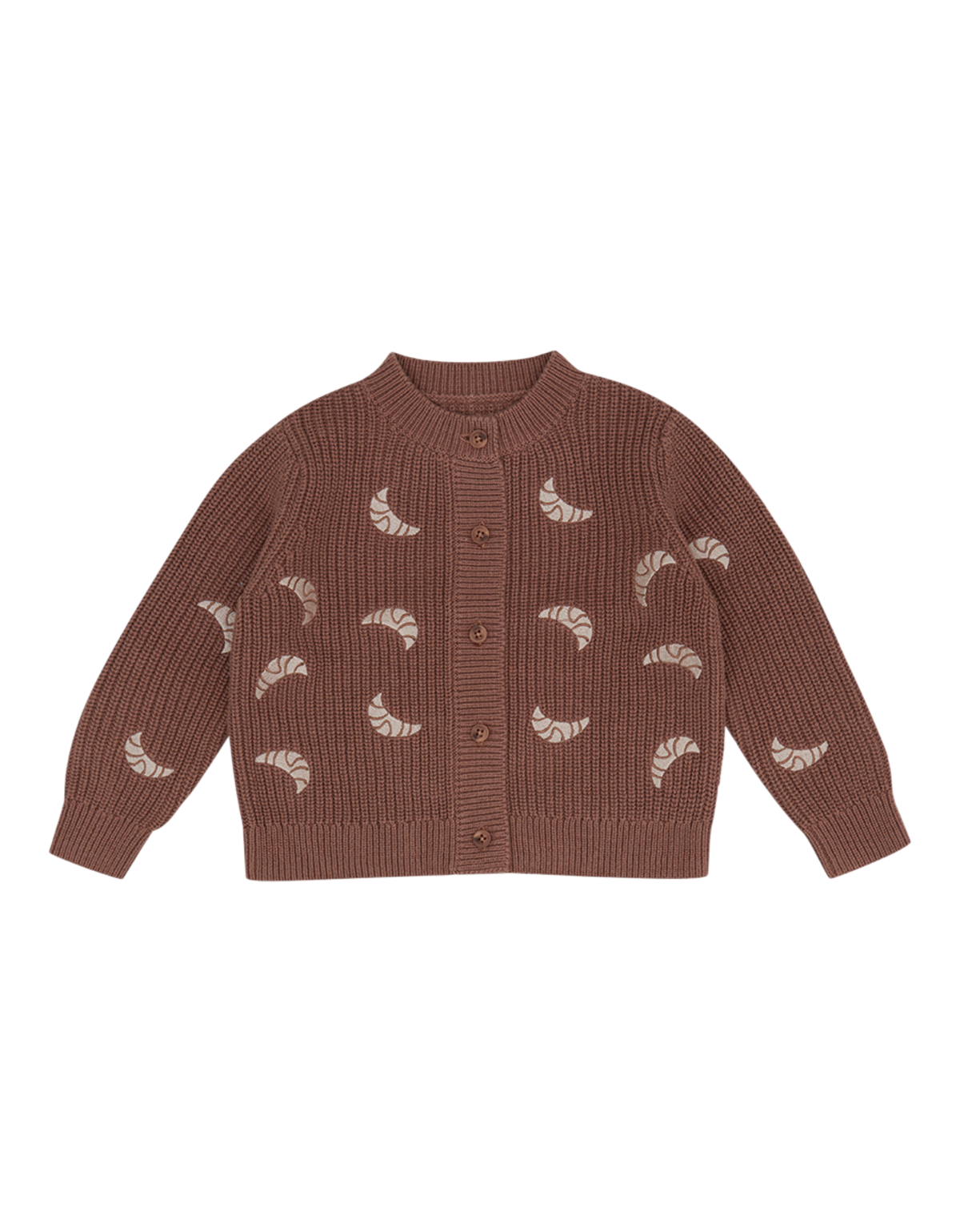 Croissant Chunky Strickjacke pecan Bild 1