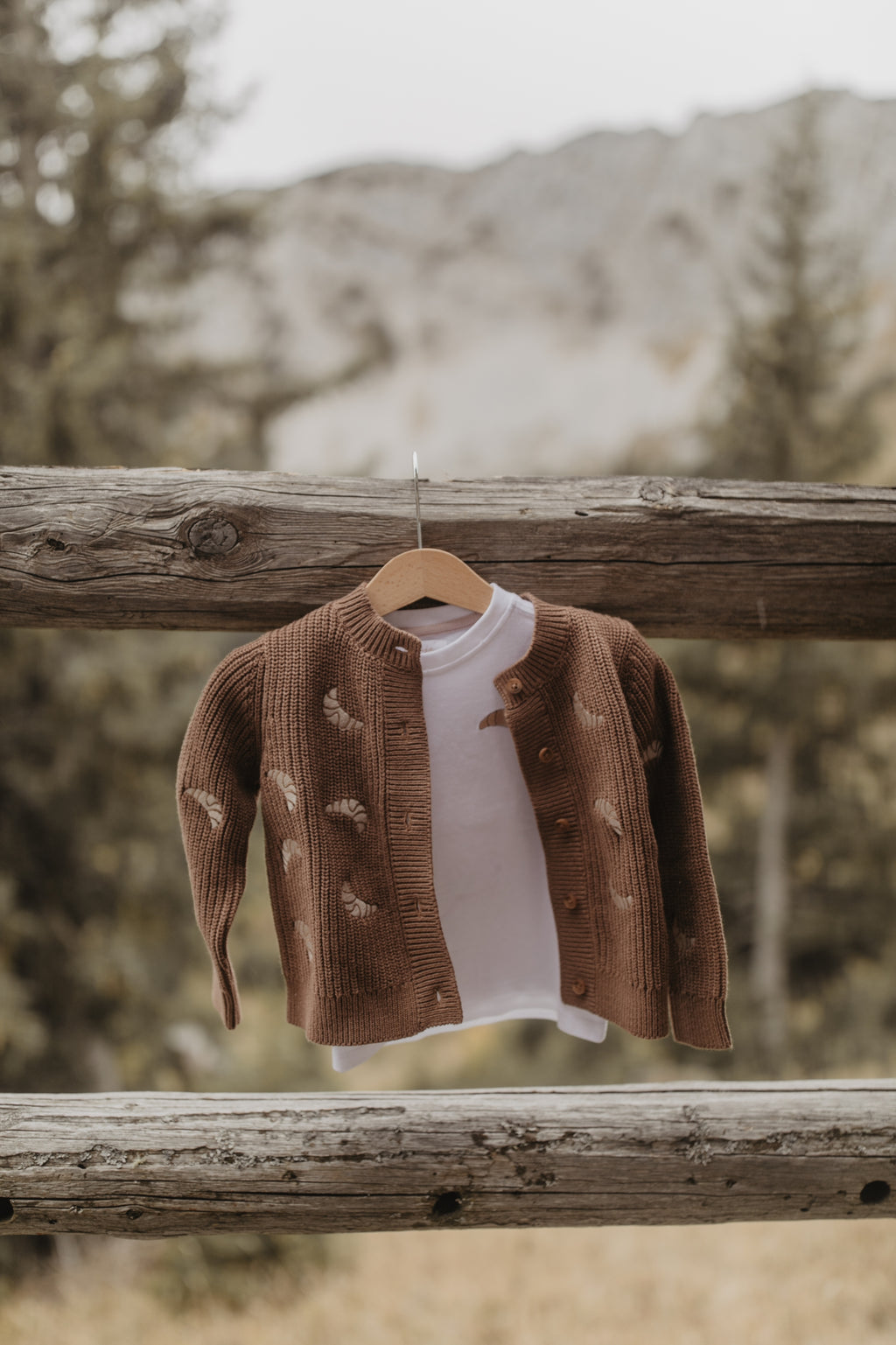 Croissant Chunky Strickjacke pecan Bild 2