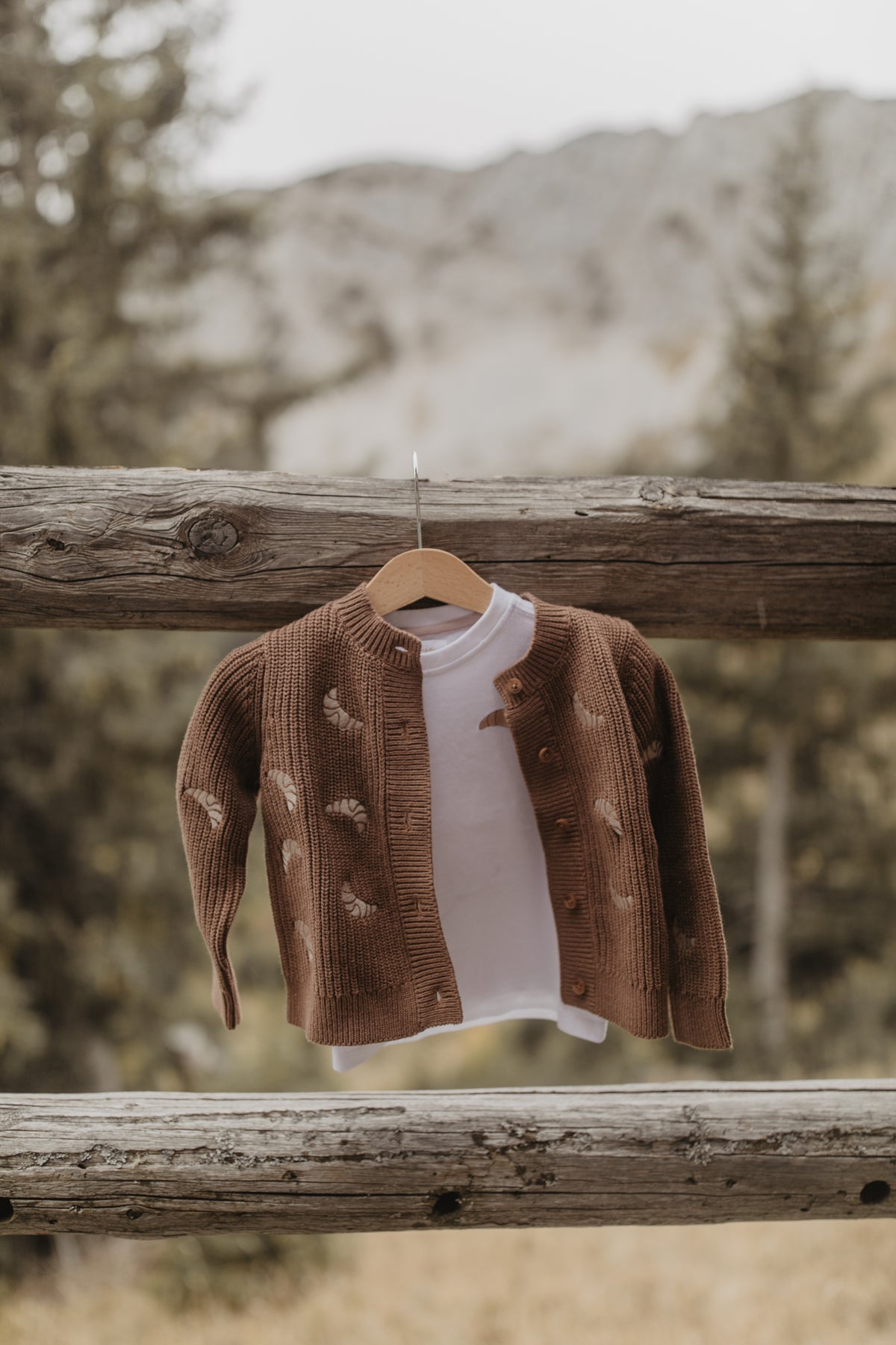 Croissant Chunky Strickjacke pecan Bild 2