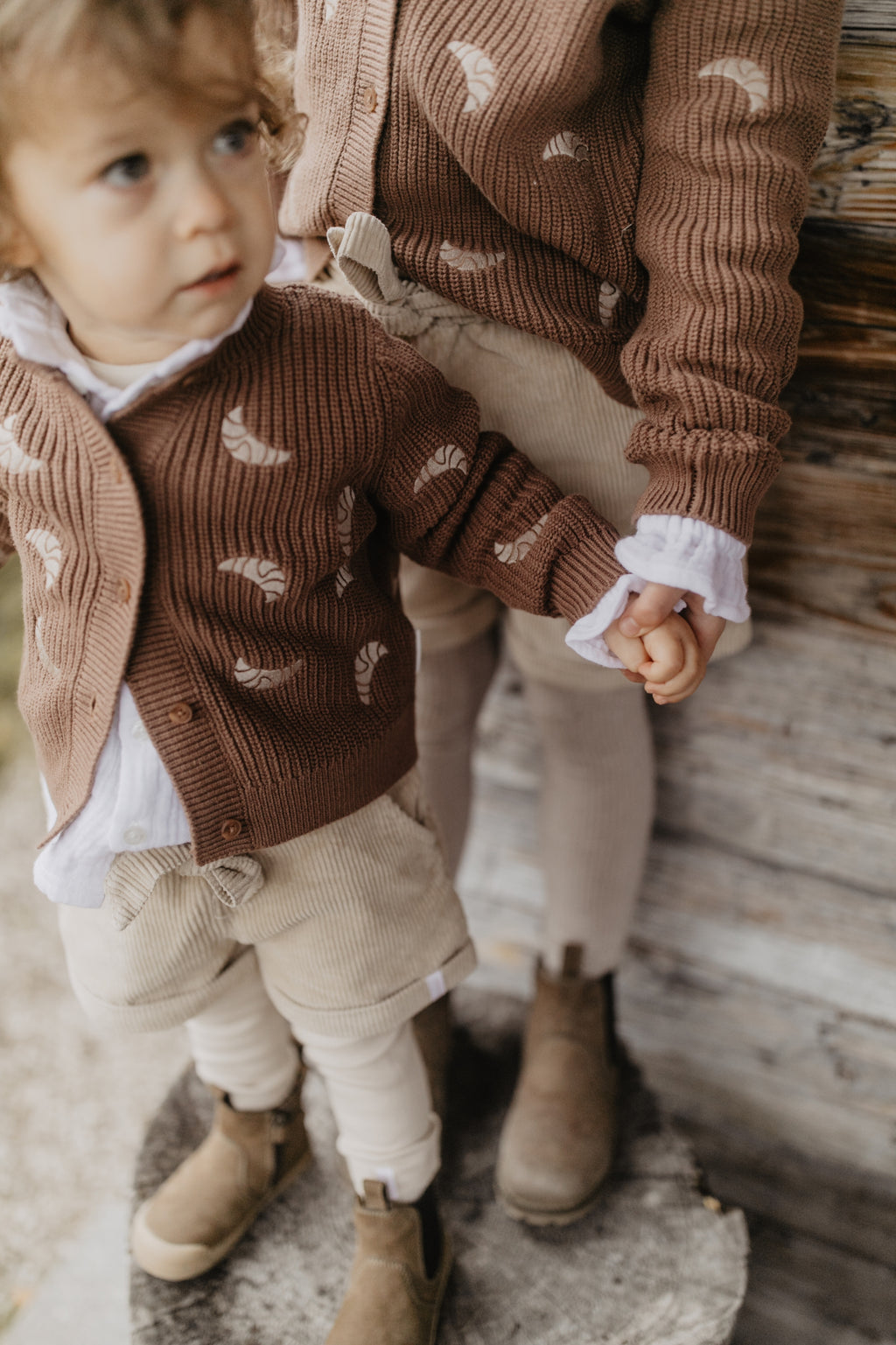 Croissant Chunky Strickjacke pecan Bild 8