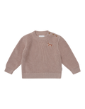 Dackel Chunky Strickpullover dusty rose Bild 1