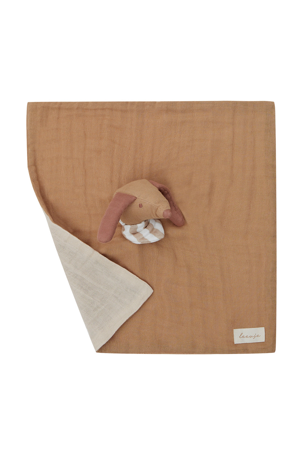 Dackel Musselin Kuscheltuch Hazelnut Bild 1