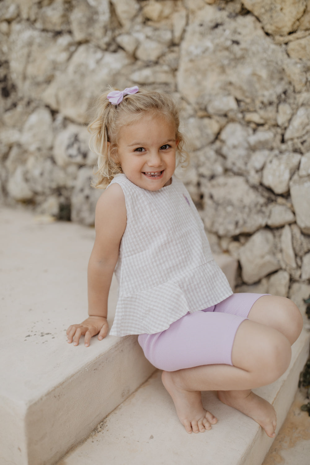 Frill Hem Flowers gingham Bild 3