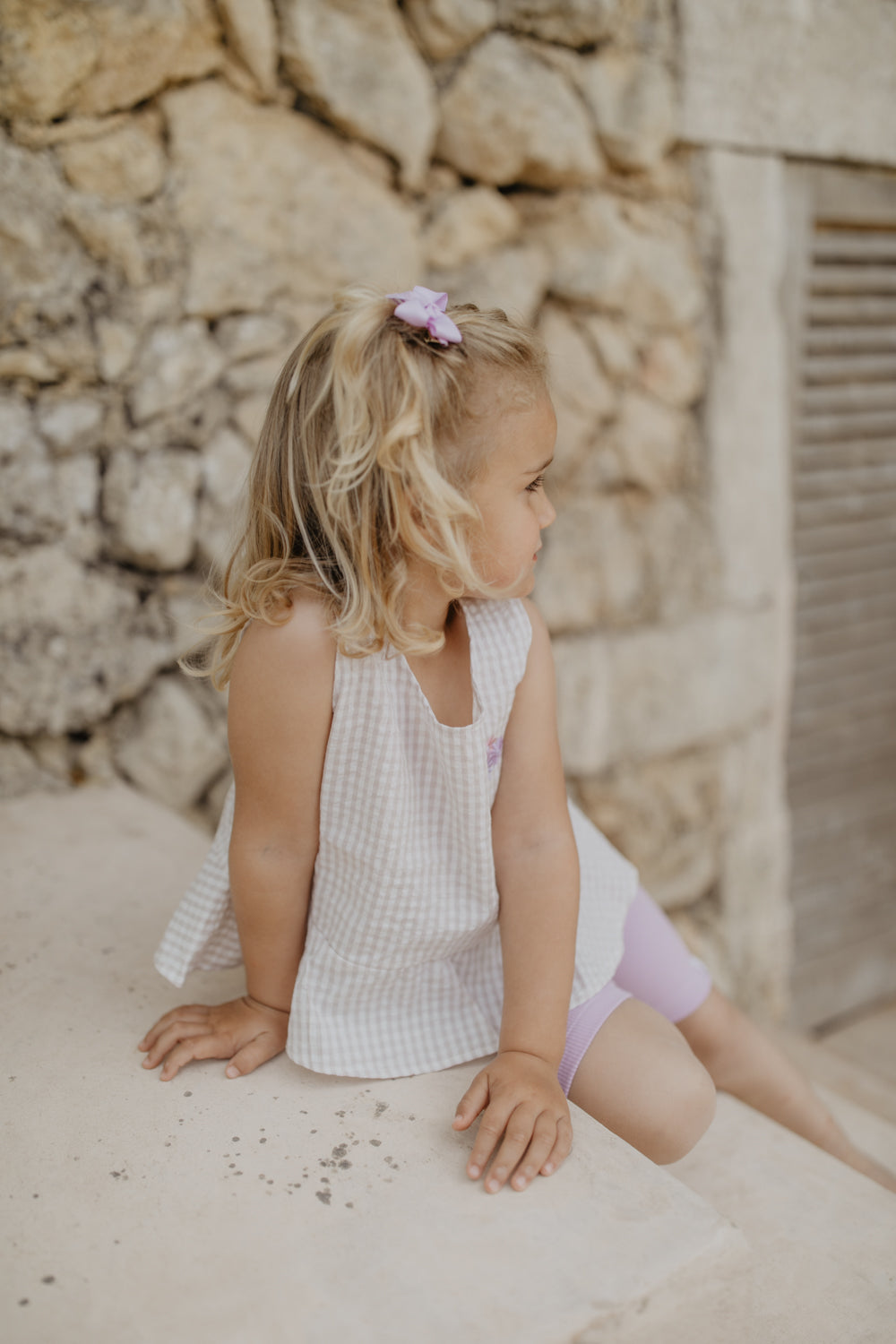 Frill Hem Flowers gingham Bild 4