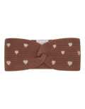 Herzen Chunky Strick-Stirnband pecan Bild 1