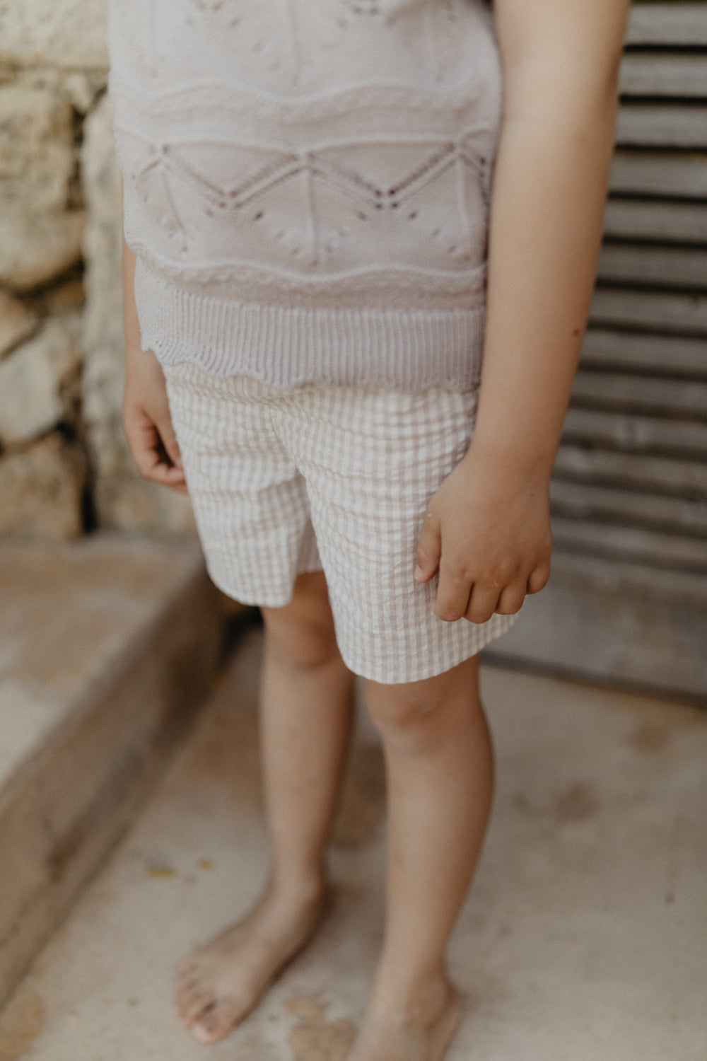 Lavender Shorts gingham Bild 2