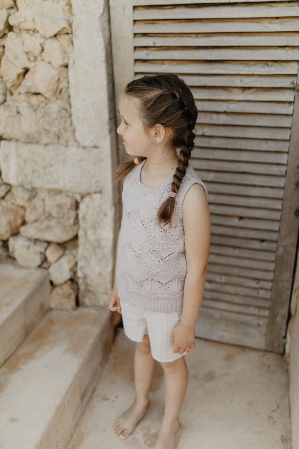 Lavender Shorts gingham Bild 3