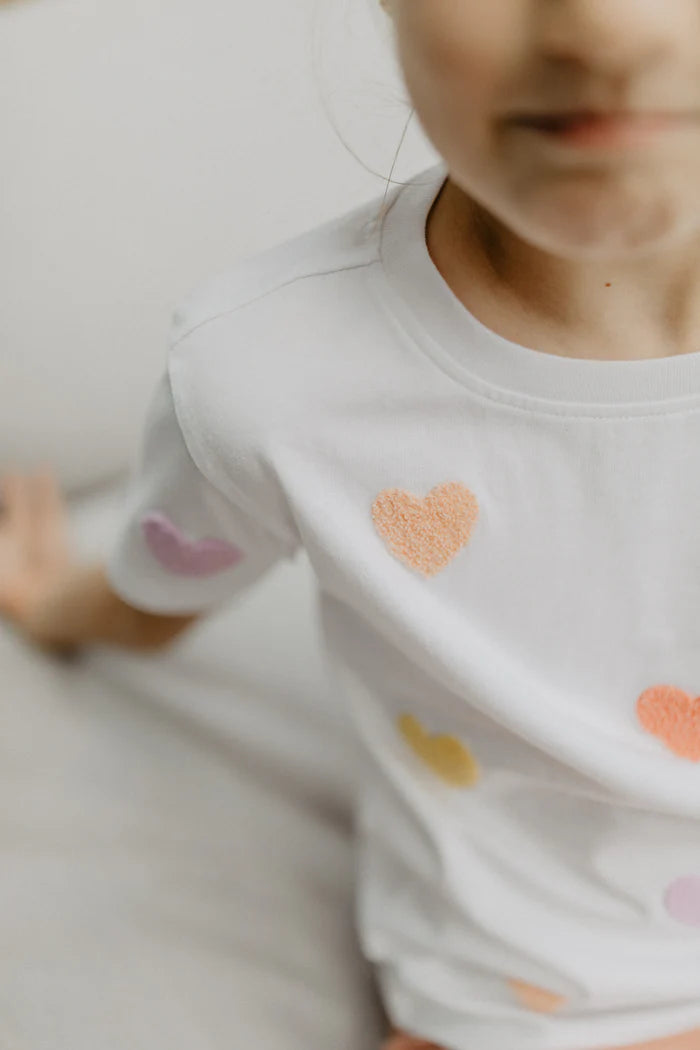 Terry Hearts T-Shirt white Bild 2