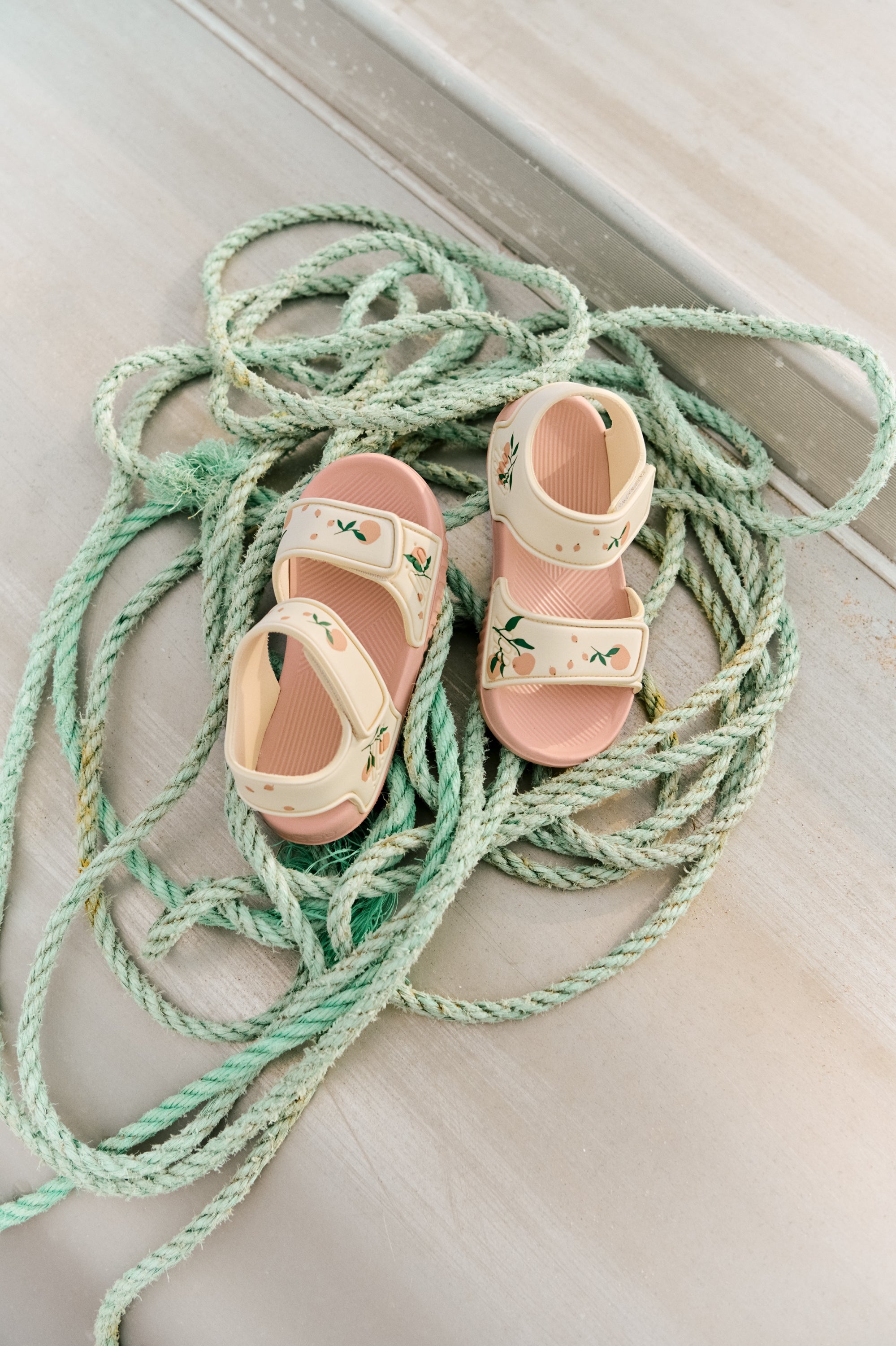Blumen Sandalen Peach / Sea She Bild 5