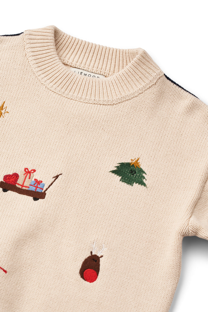 Orlane Strickpullover 3080 Festive/Sandy Bild 3