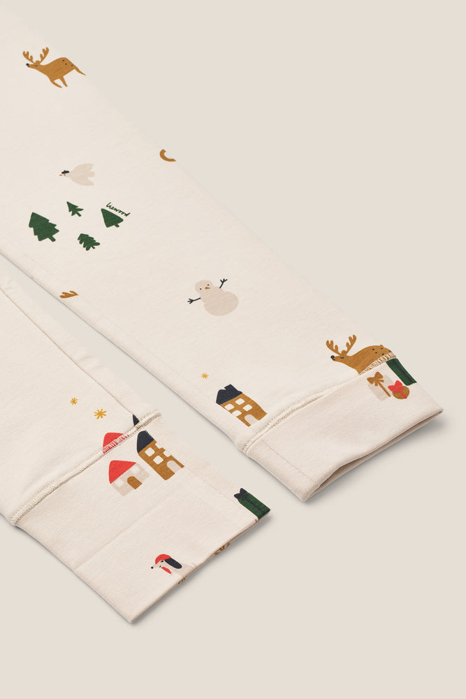 Wilhelm Grow Pyjama-Set 1537 Holiday/ Sandy Bild 5