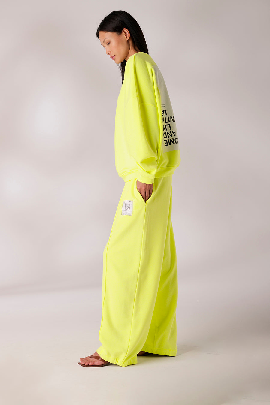 Come Sweatshirt neon yellow Bild 3