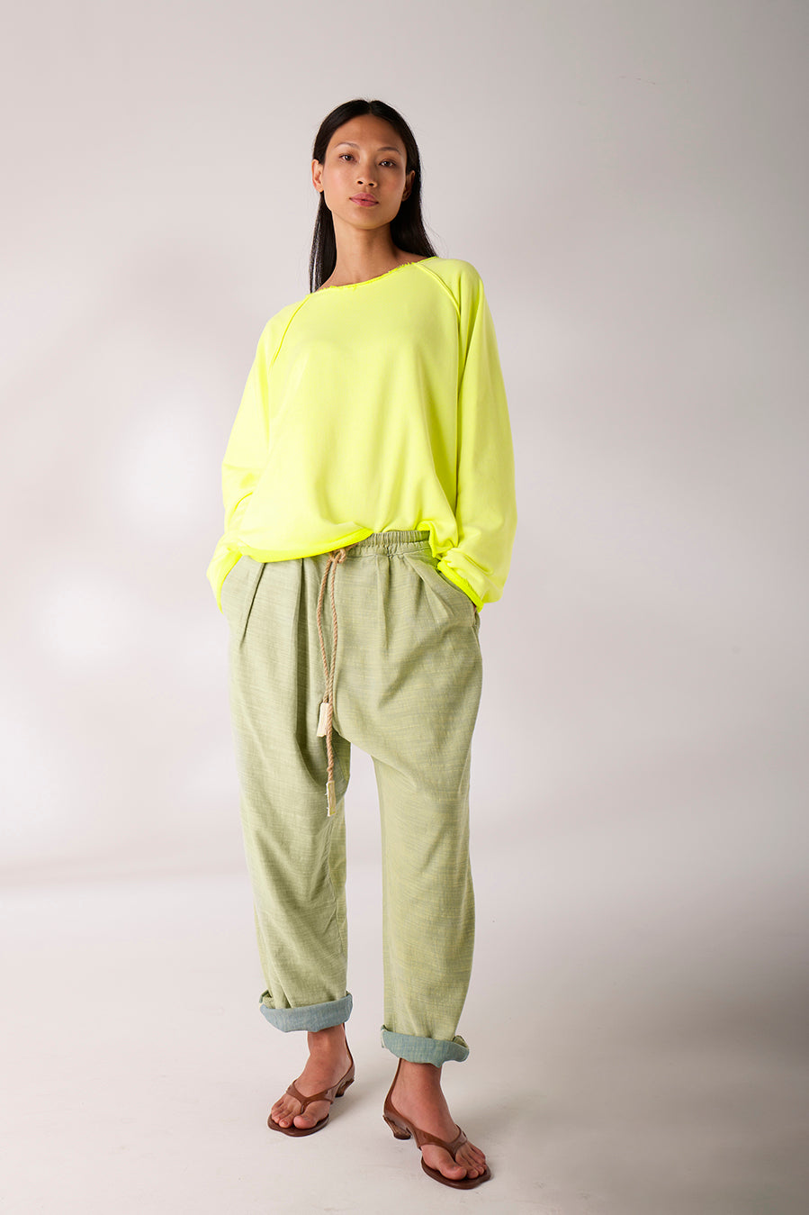 Come Sweatshirt neon yellow Bild 4