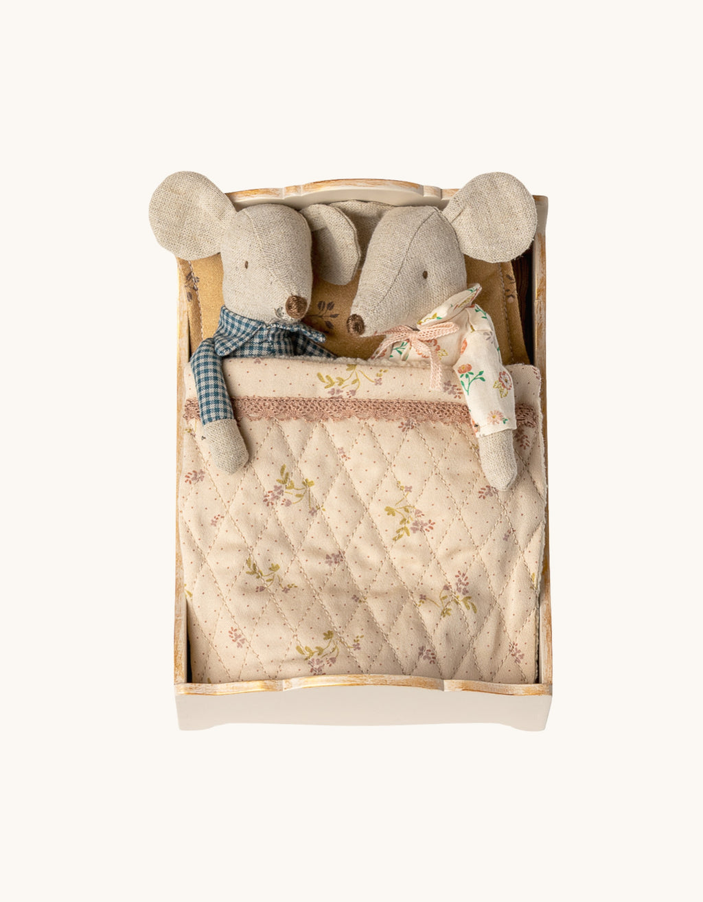 Bett Maus Creme Bild 2