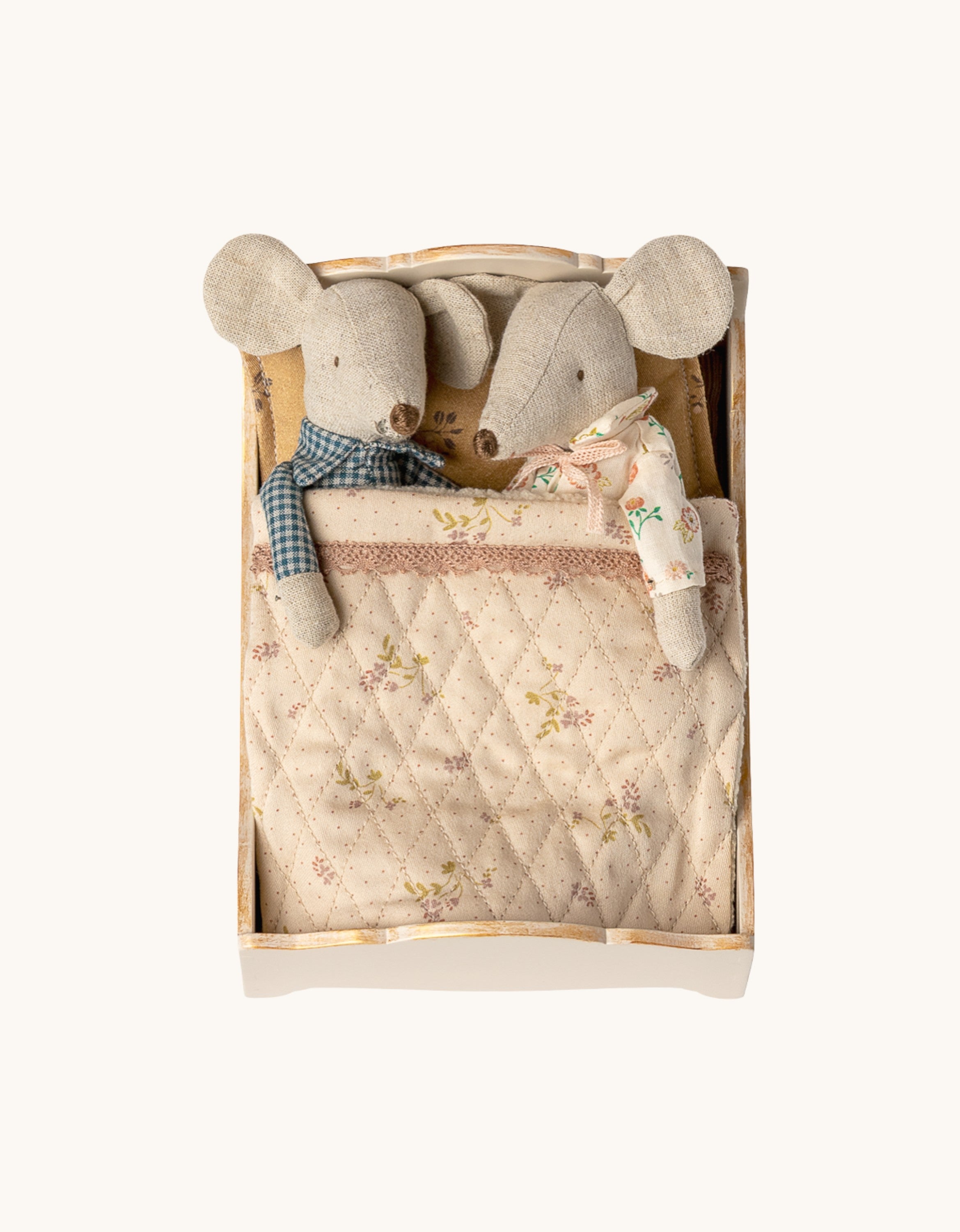 Bett Maus Creme Bild 2