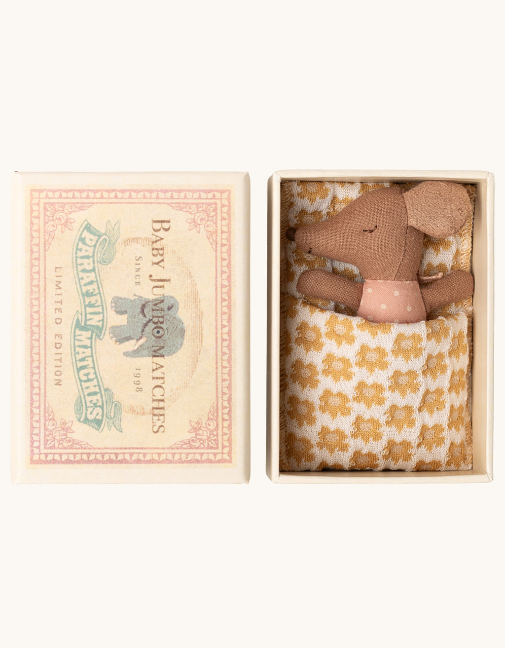 Schläfrige Babymaus rose Bild 1
