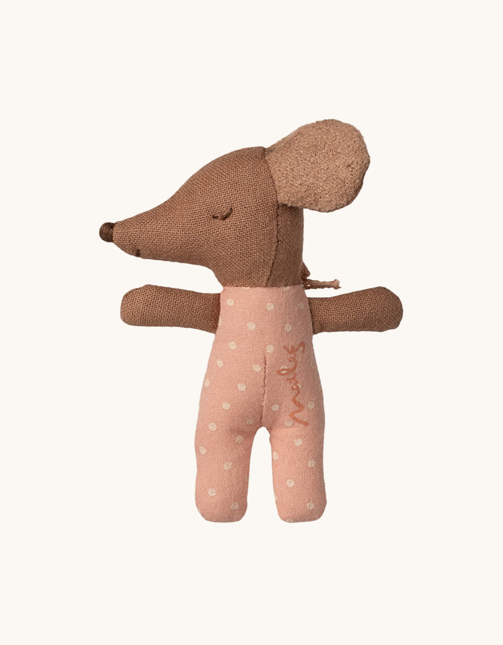 Schläfrige Babymaus rose Bild 2