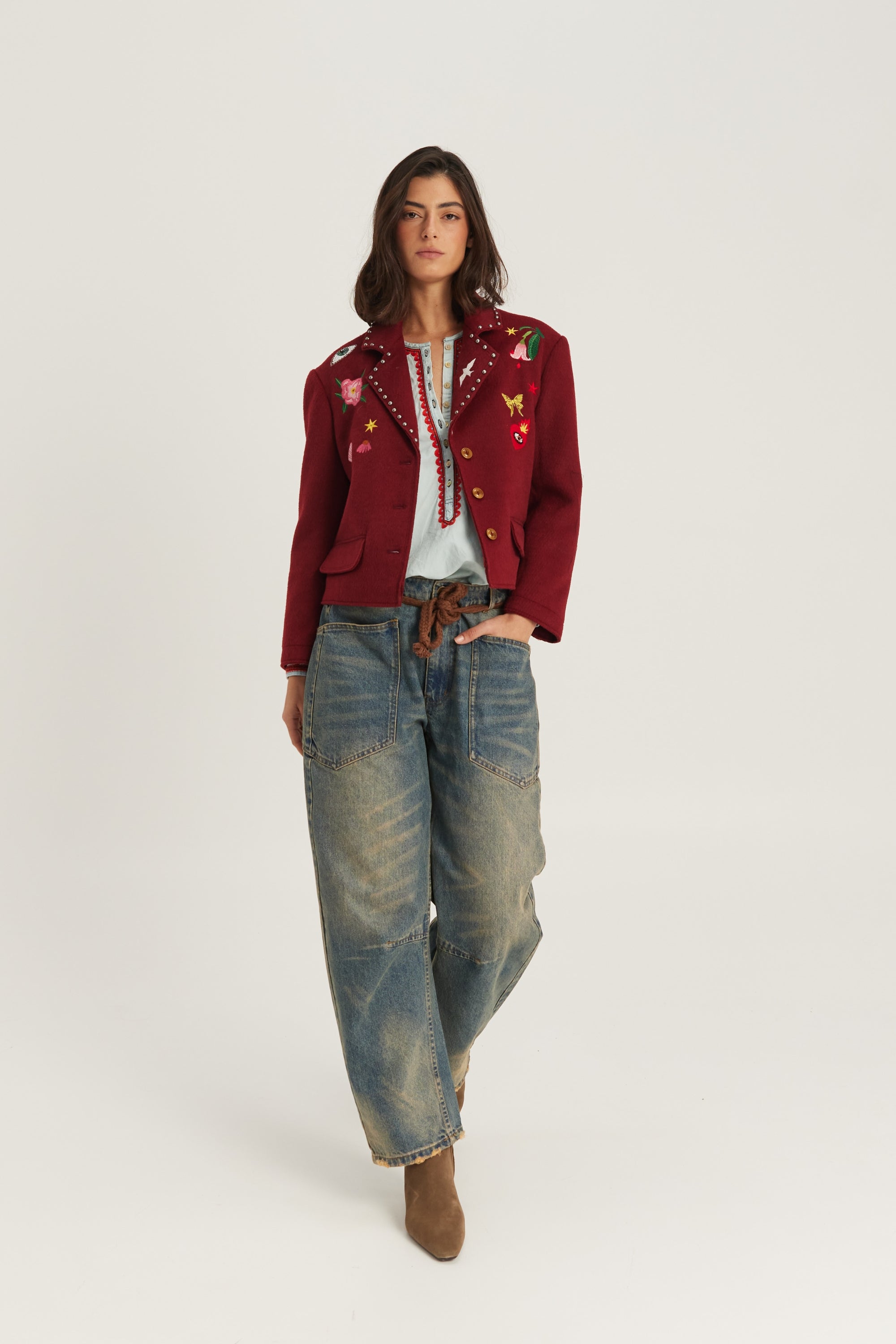 Heven Short Jacket 541 bordeaux Bild 1