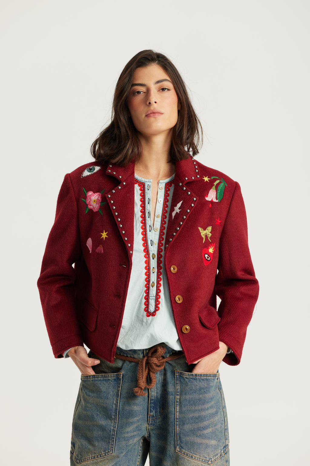 Heven Short Jacket 541 bordeaux Bild 2