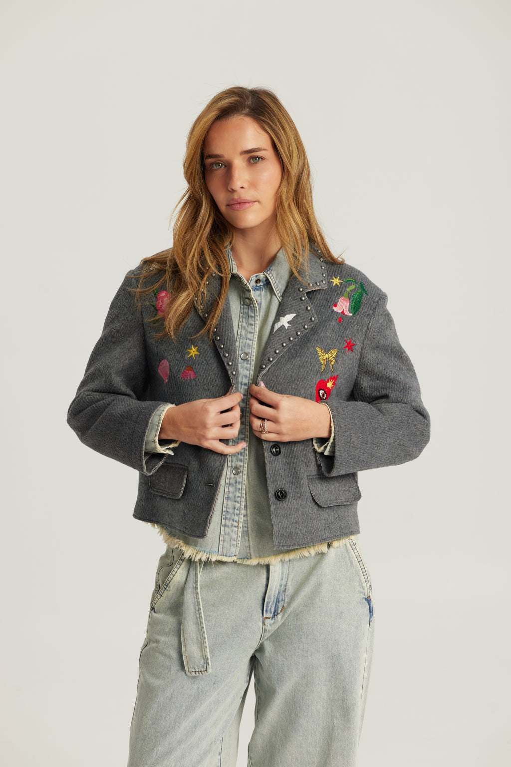 Heven Short Jacket 584 grey Bild 3