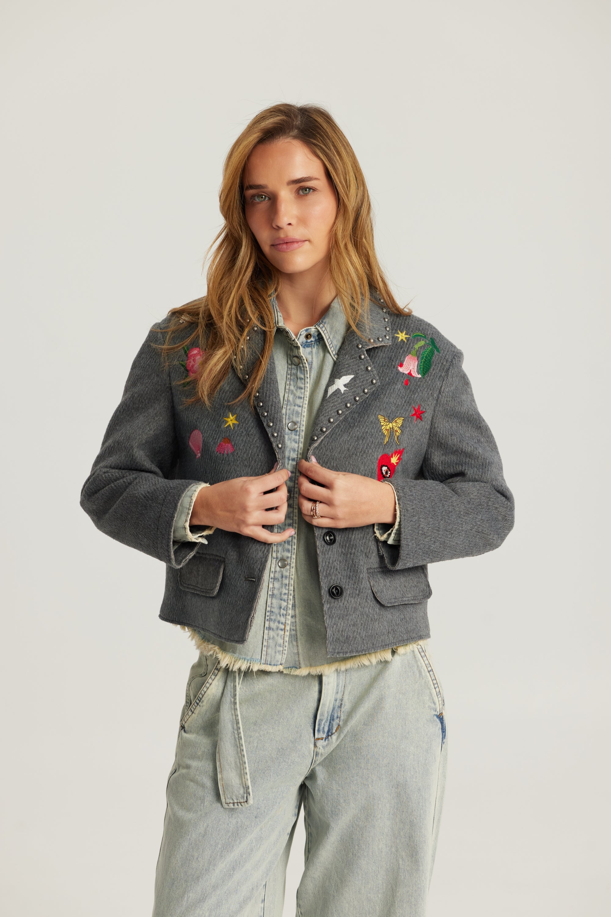 Heven Short Jacket 584 grey Bild 3
