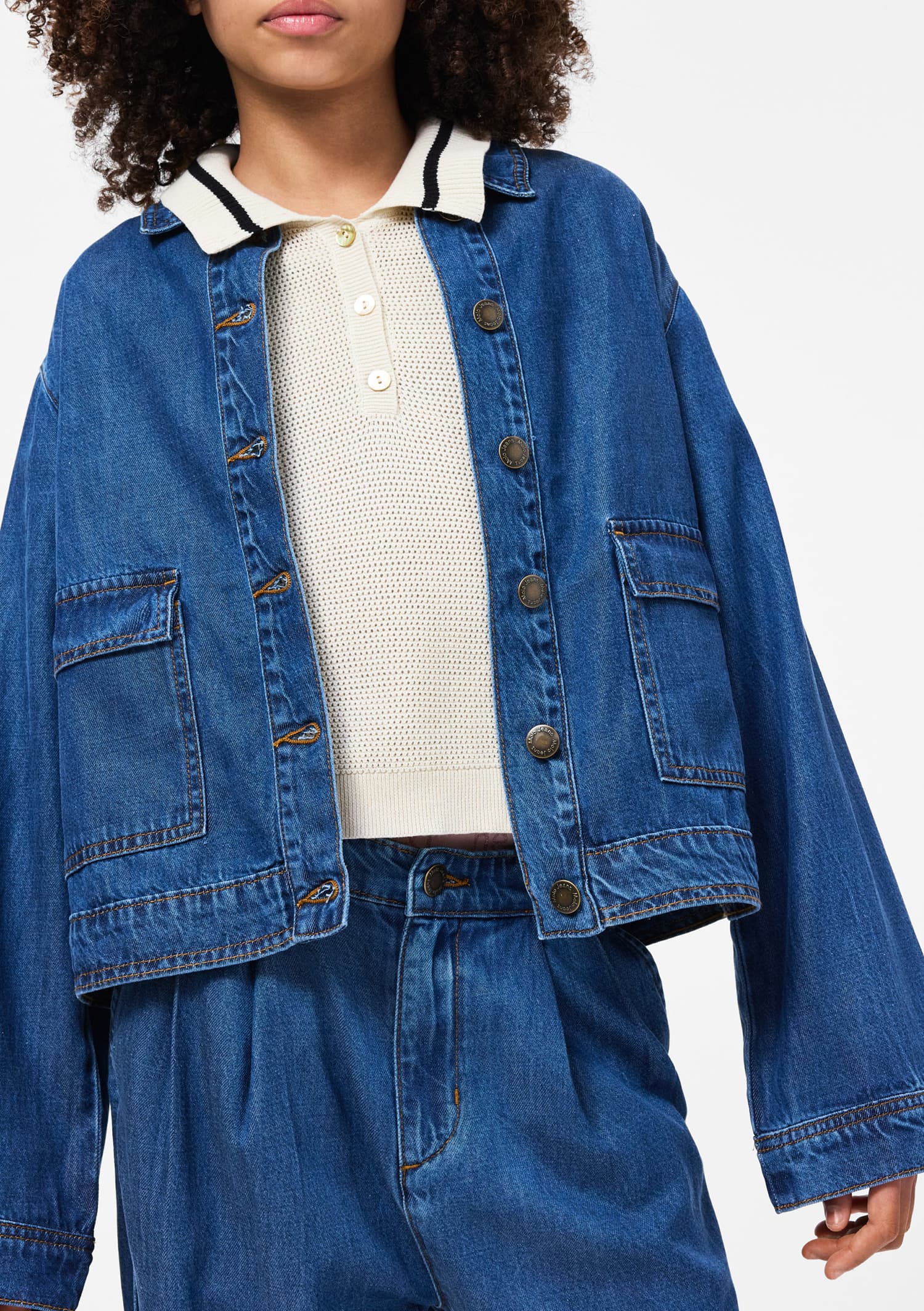 Tailor Jacke Washed Blue Bild 5