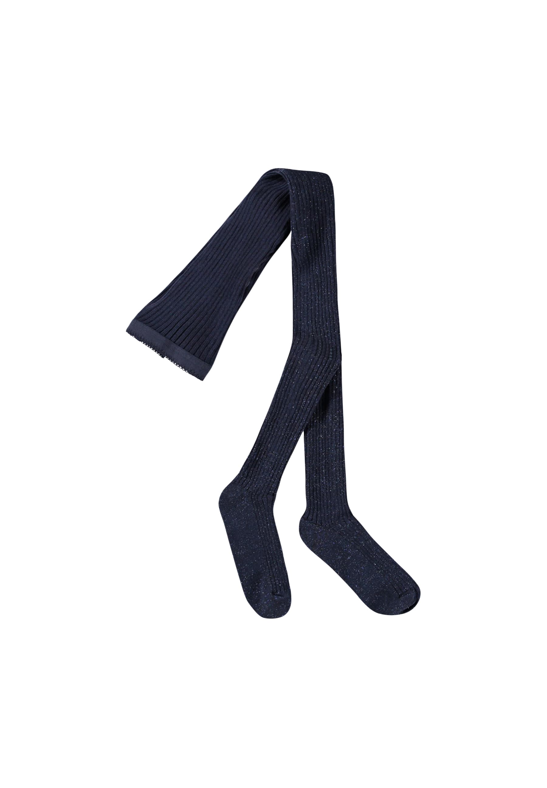 Glitter Ripp-Strumpfhose 2292 Navy blazer Bild 1