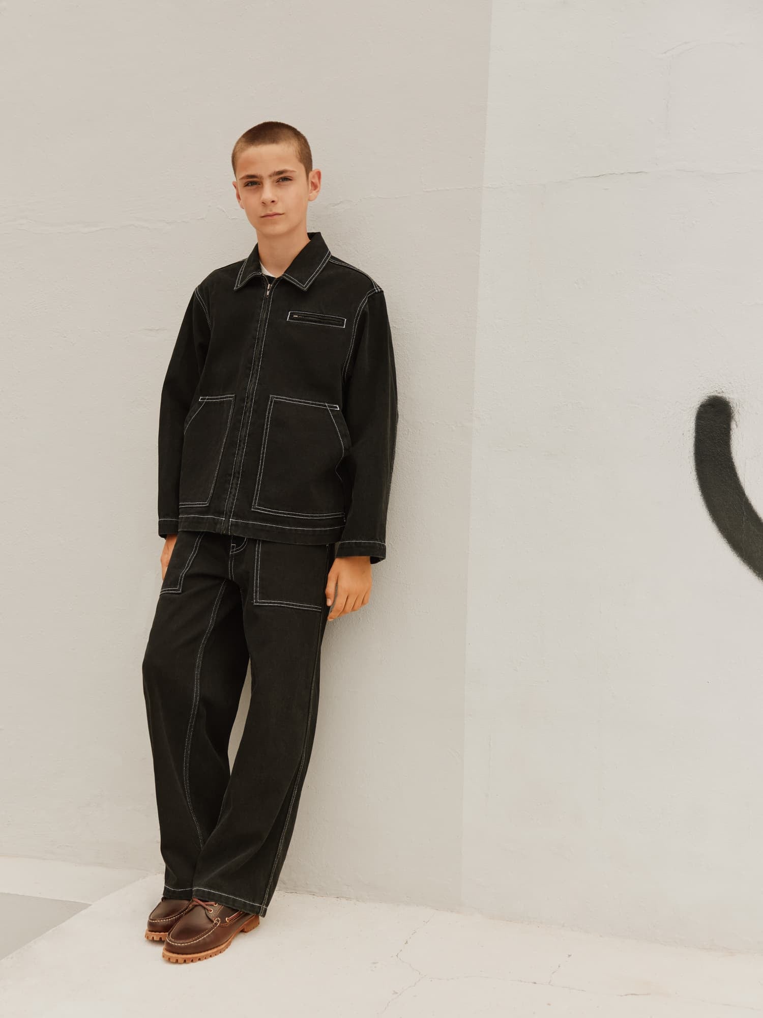 Hetson Jacke Washed Black Bild 5